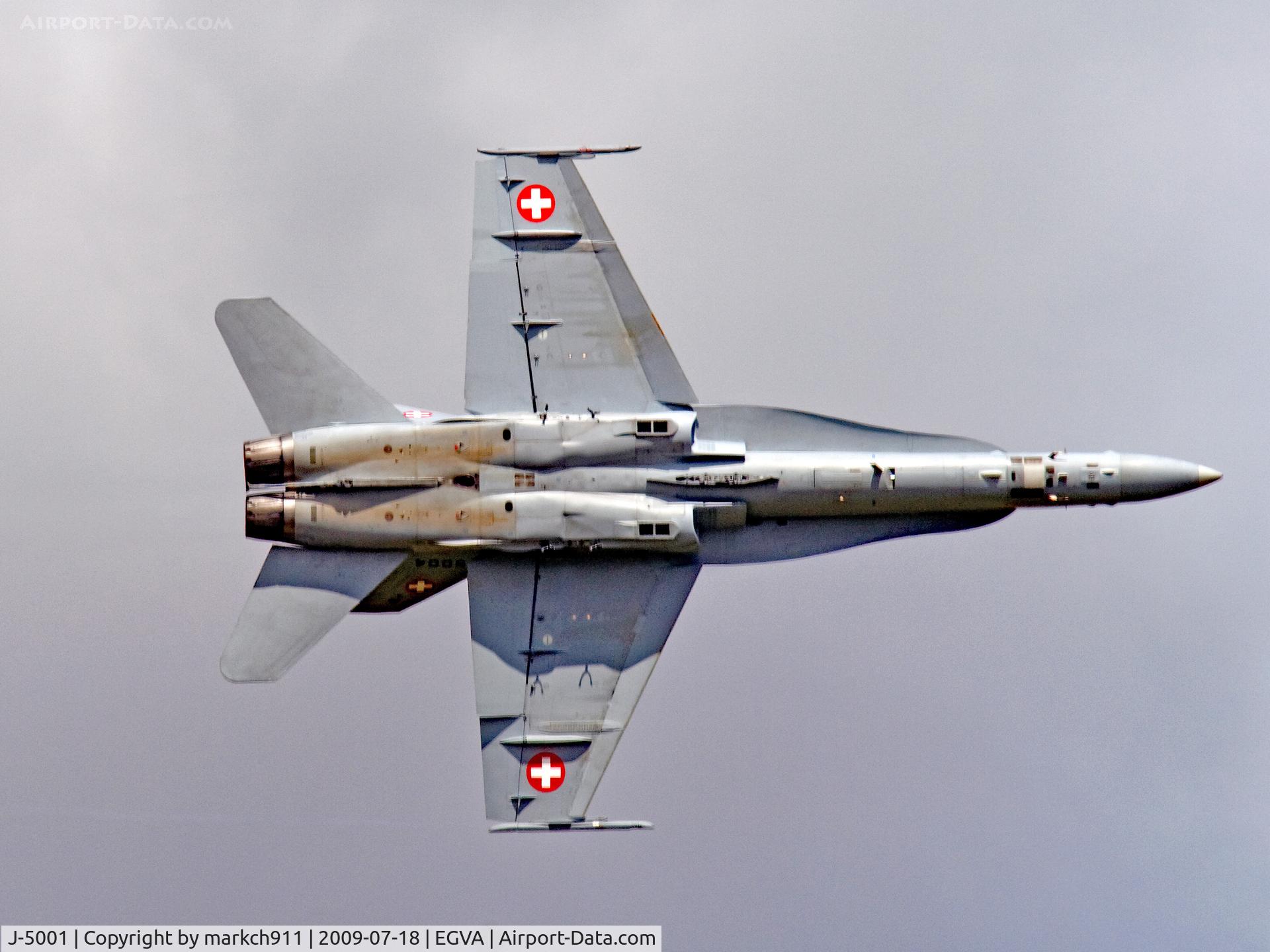J-5001, 1996 McDonnell Douglas F/A-18C Hornet C/N 1316/SFC001, flying