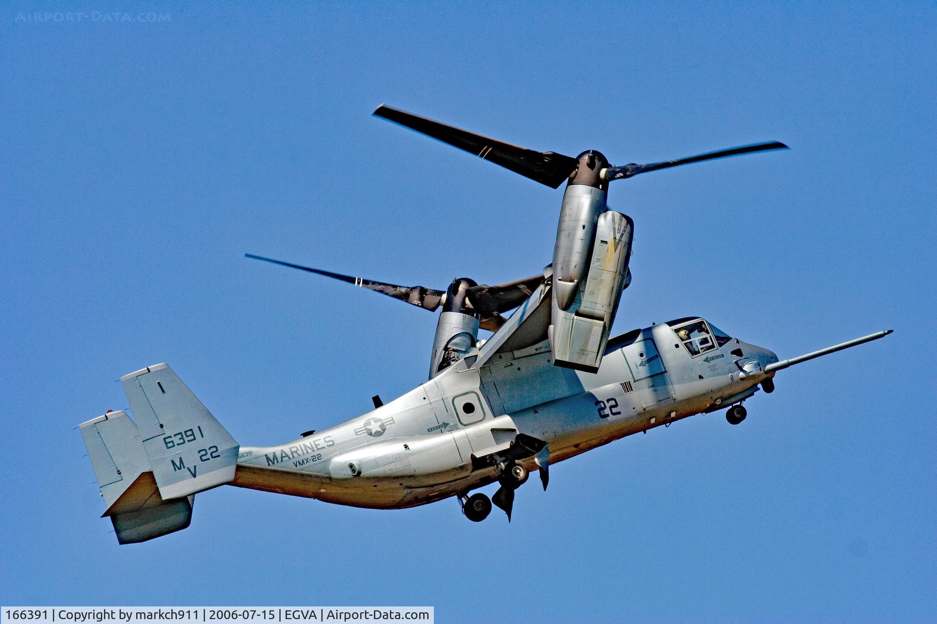 166391, Bell-Boeing MV-22B Osprey C/N D0058, flying