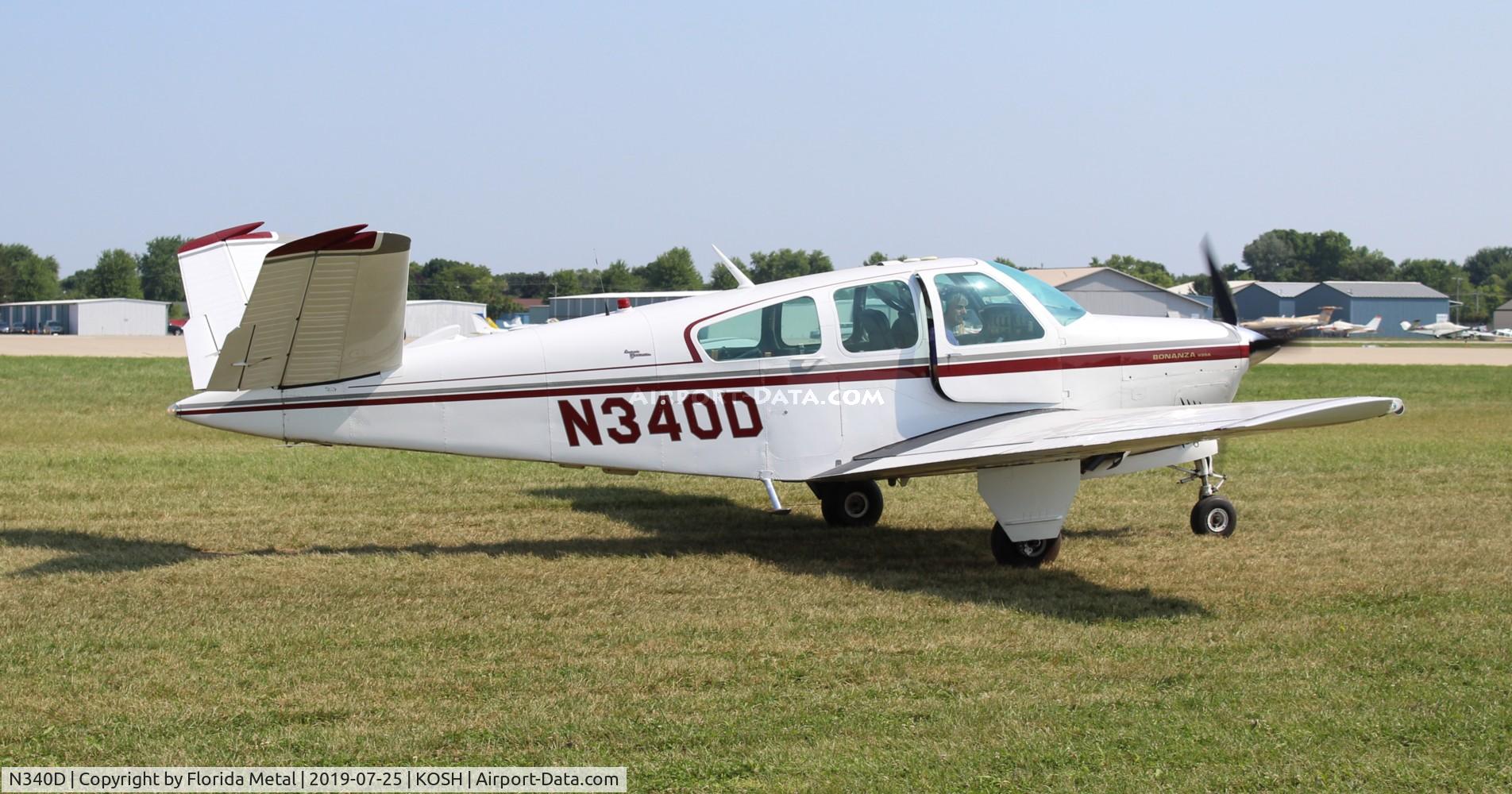 N340D, 1967 Beech V35 Bonanza C/N D-8642, OSH 2019