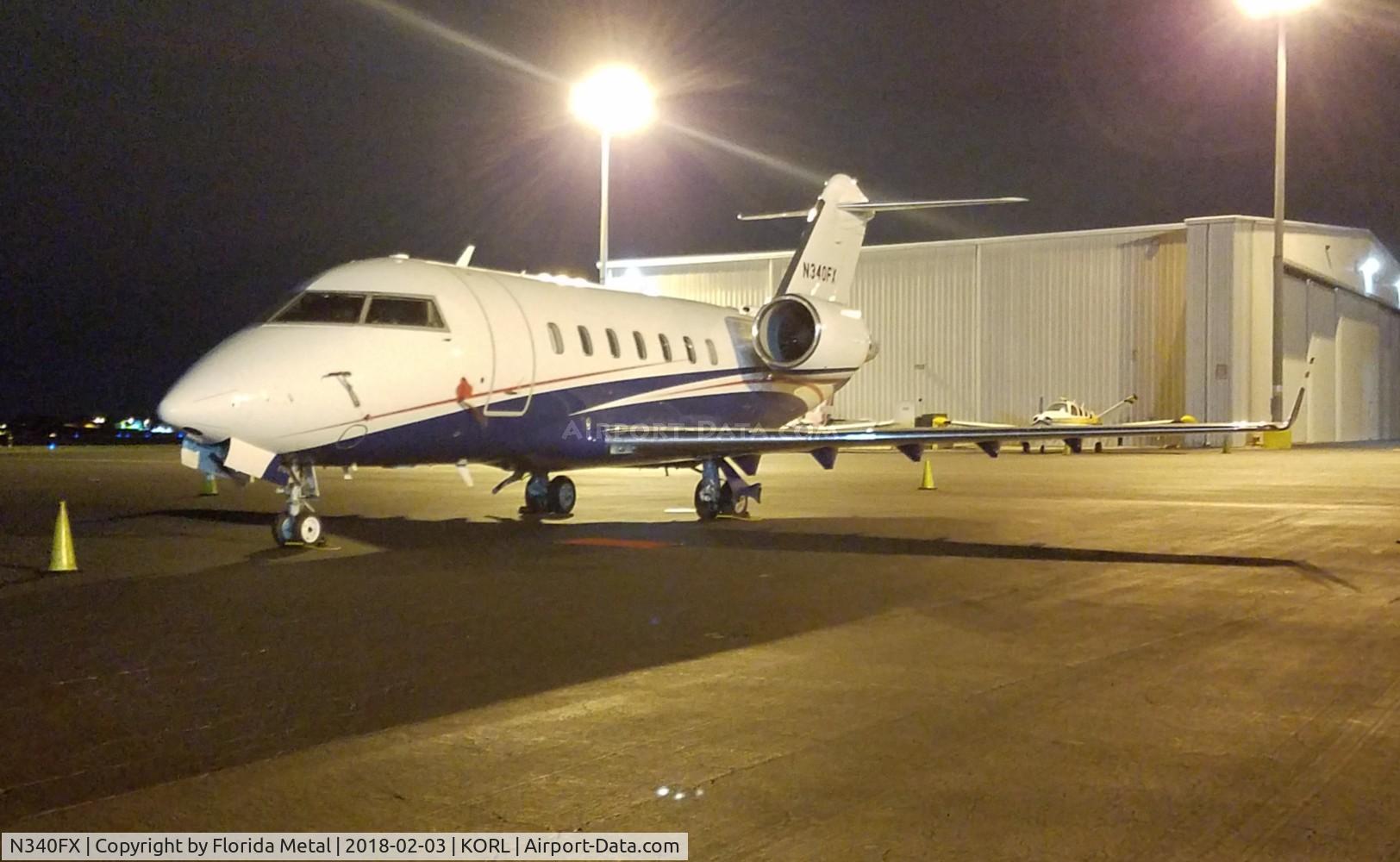 N340FX, 2007 Bombardier Challenger 605 (CL-600-2B16) C/N 5723, ORL 2018