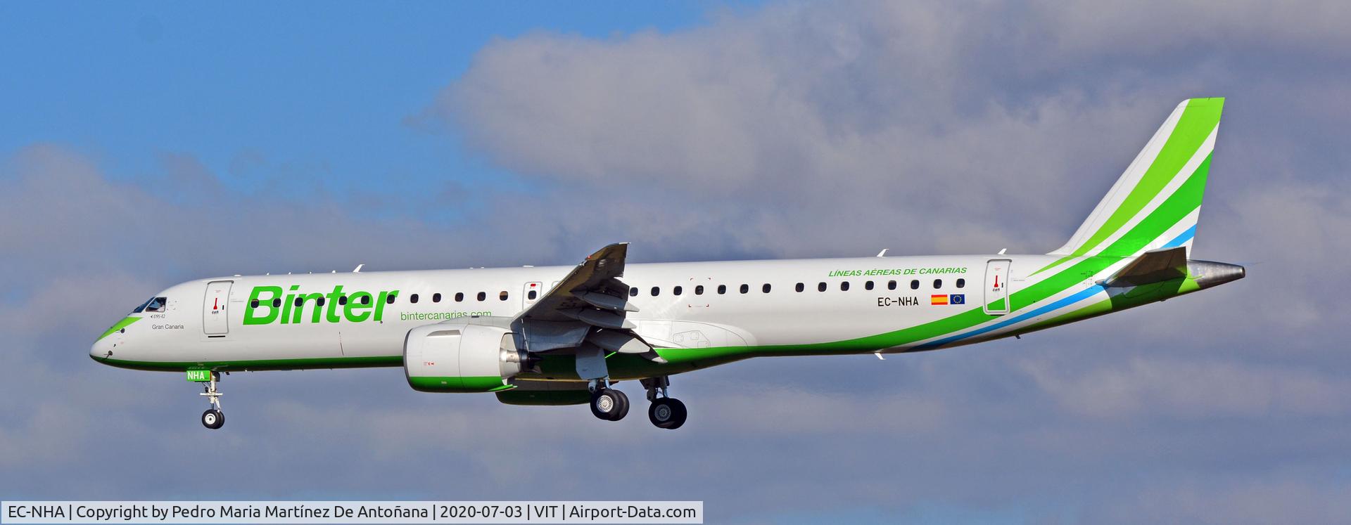 EC-NHA, 2019 Embraer E195-E2 (ERJ-190-400STD) C/N 19020027, Aeropuerto de Foronda - Vitoria-Gasteiz - Euskadi - España