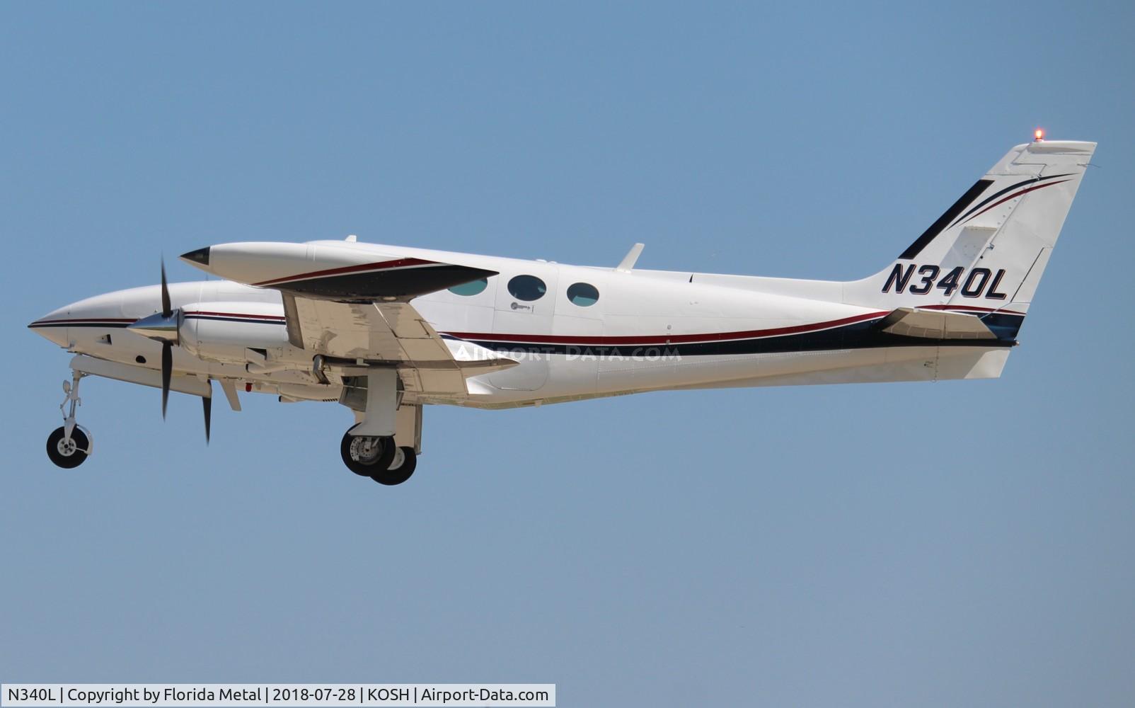 N340L, 1978 Cessna 340A C/N 340A0518, OSH 2018