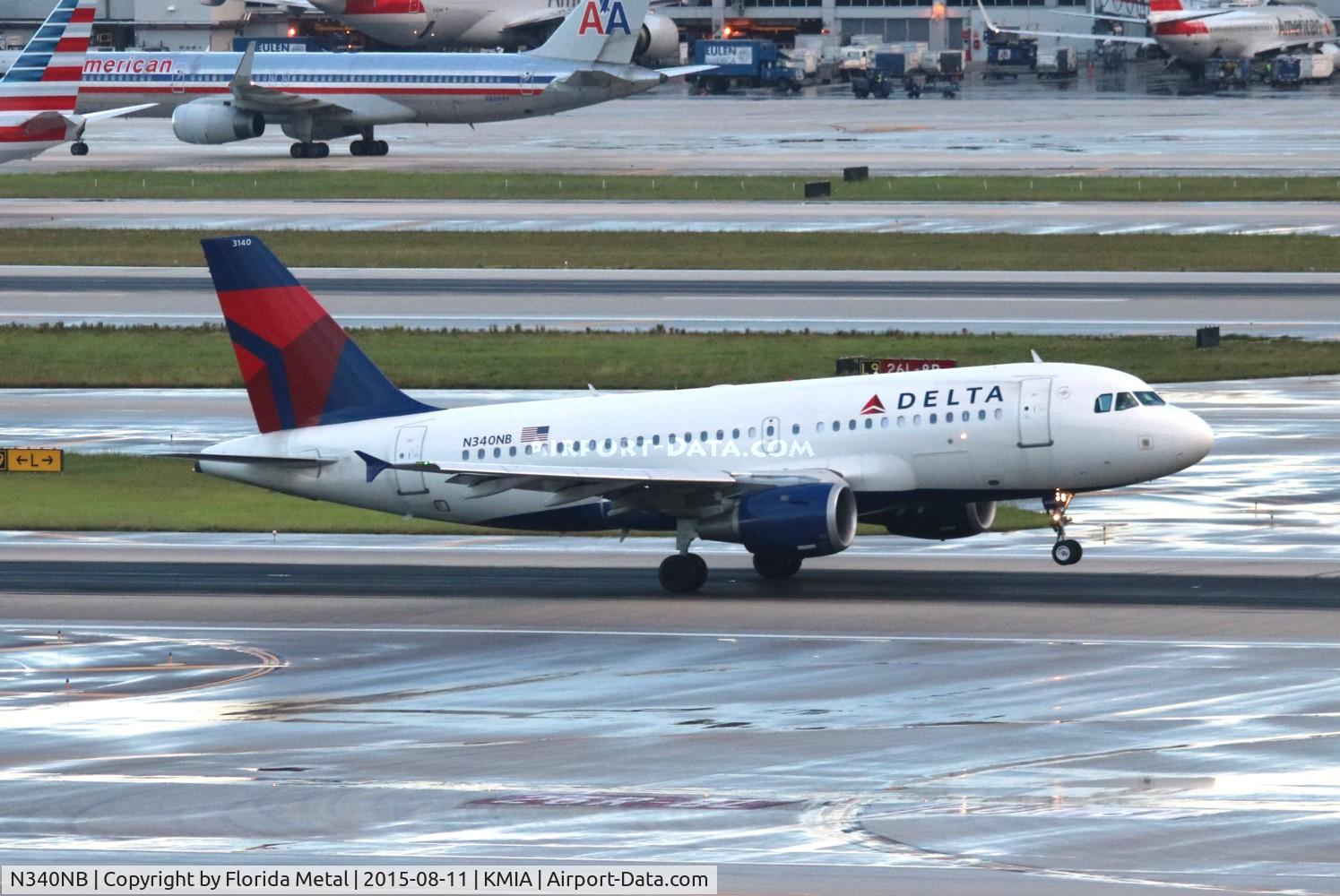 N340NB, 2002 Airbus A319-114 C/N 1714, MIA 2015
