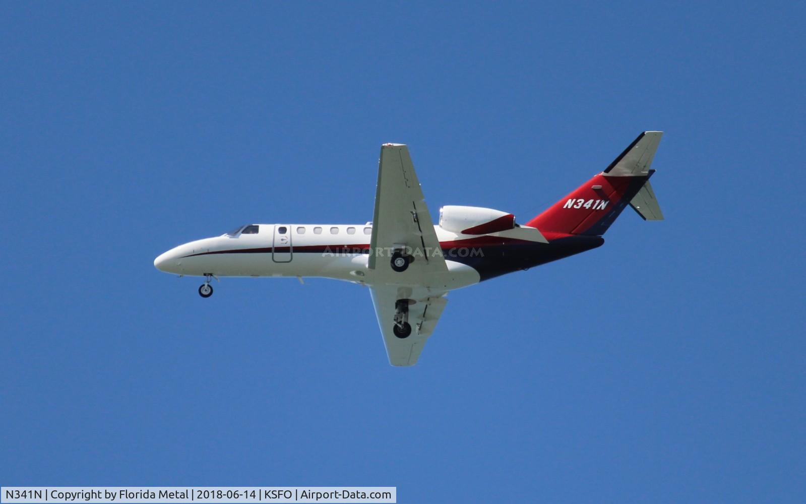 N341N, 2016 Cessna 525B CitationJet CJ3+ C/N 525B-0485, SFO 2018