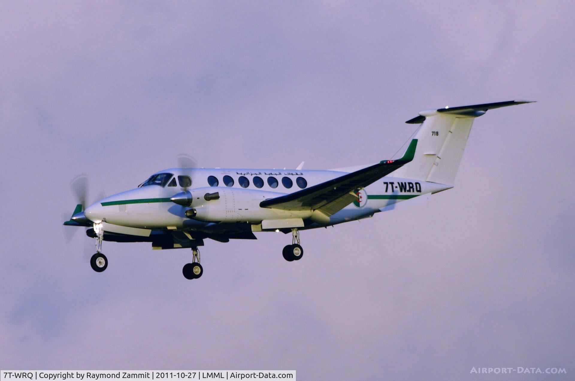 7T-WRQ, 2010 Hawker Beechcraft 350i King Air (B300) C/N FL-718, Hawker Beechcraft 350 Kingair 7T-WRQ Algerian Air Force