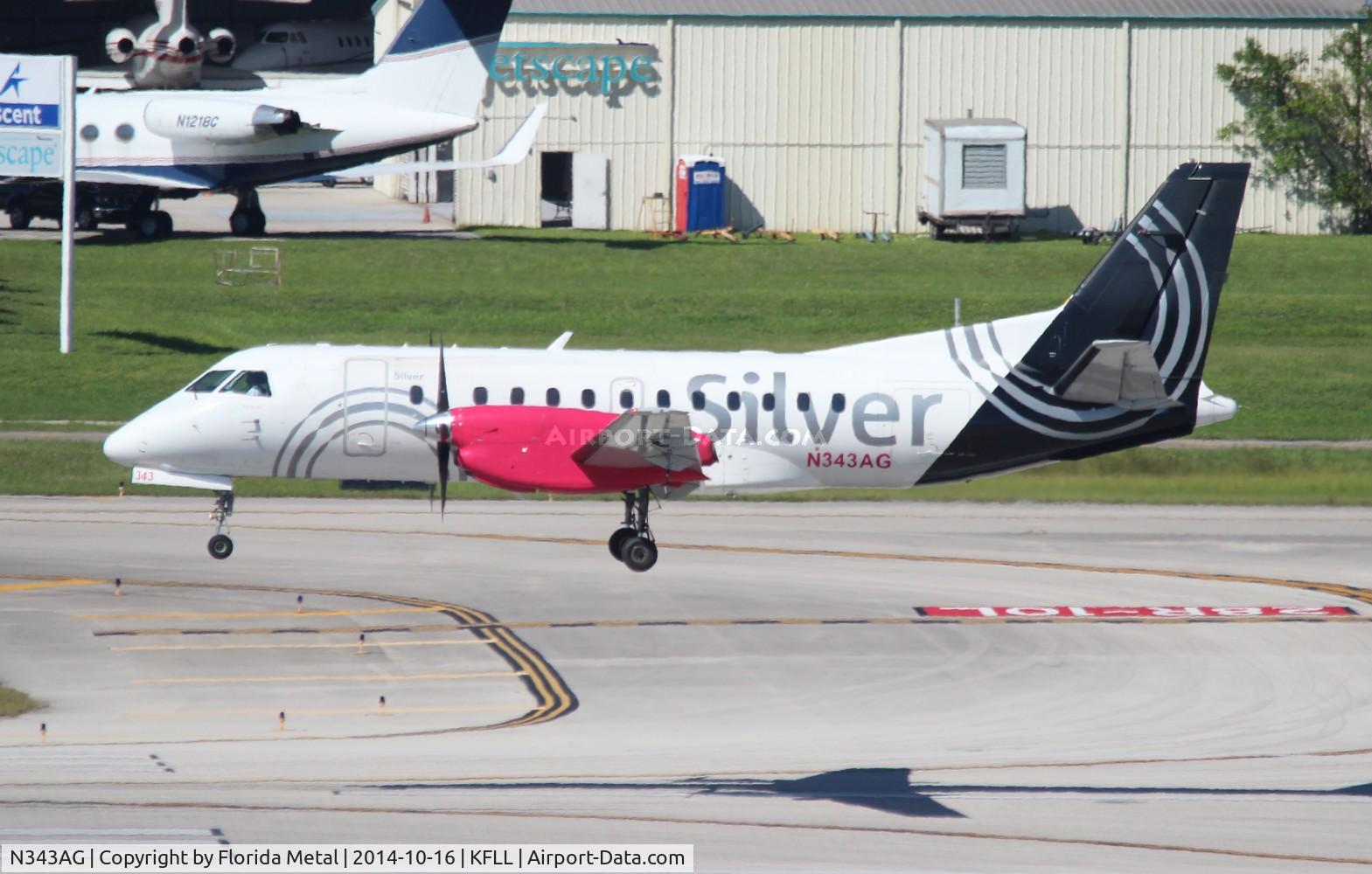 N343AG, 1998 Saab 340B C/N 340B-443, FLL 2014