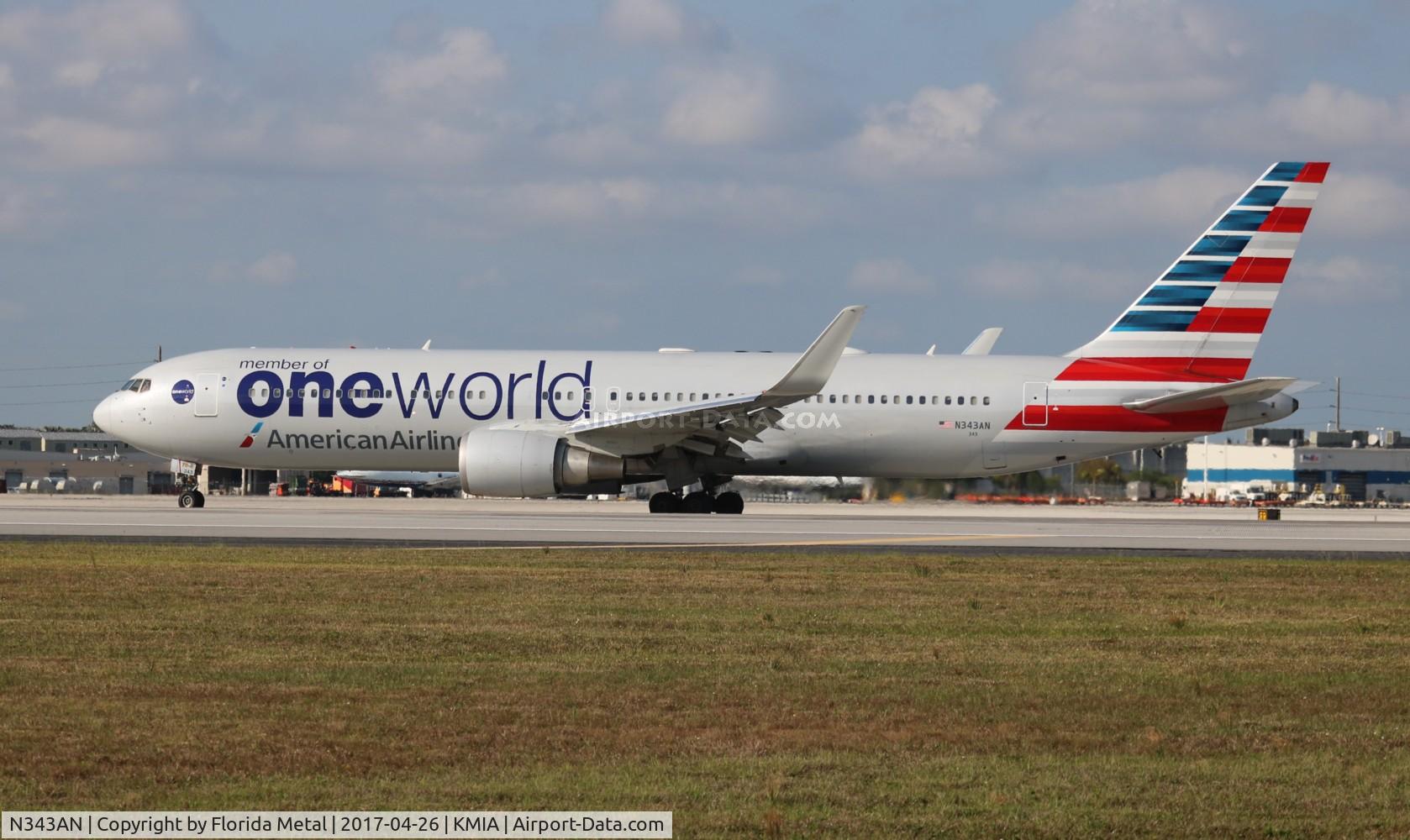 N343AN, 2003 Boeing 767-323 C/N 33082, MIA 2017