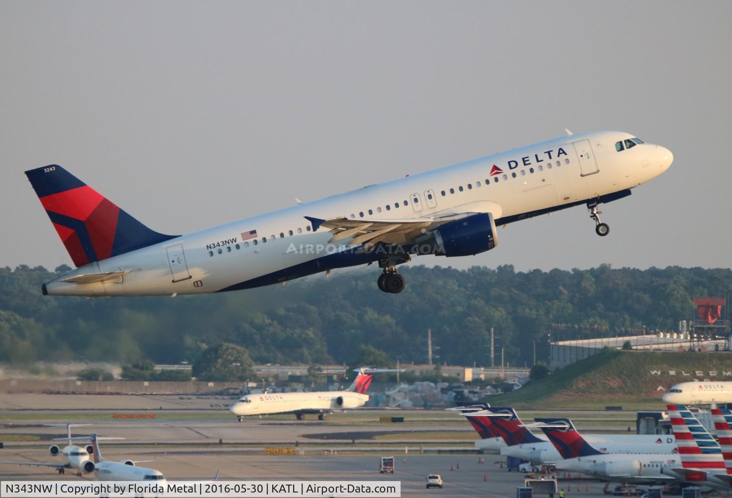 N343NW, 1993 Airbus A320-212 C/N 387, ATL 2016