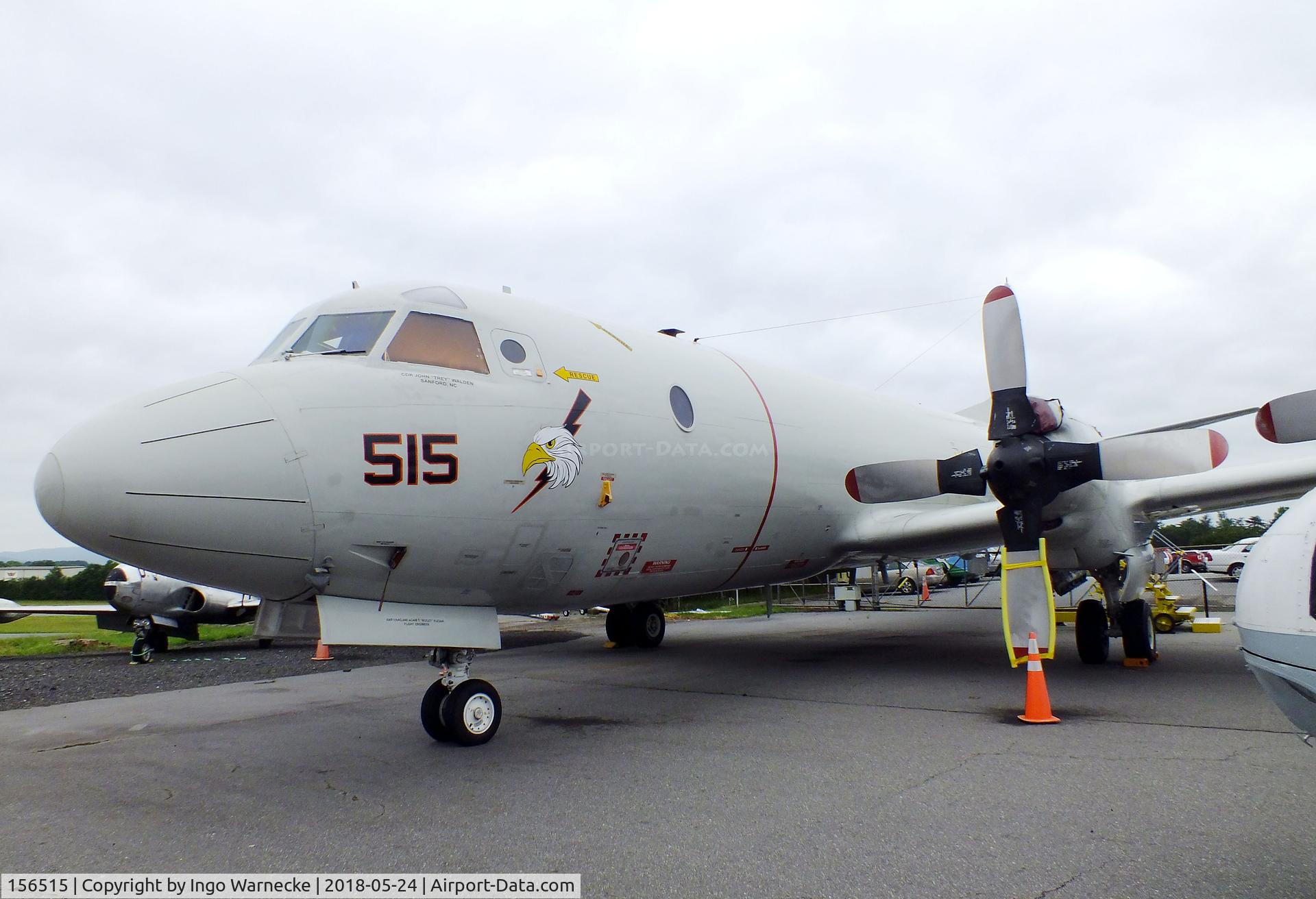 156515, 1969 Lockheed P-3C CDU Orion C/N 285A-5509, Lockheed P-3C Orion at the Hickory Aviation Museum, Hickory NC
