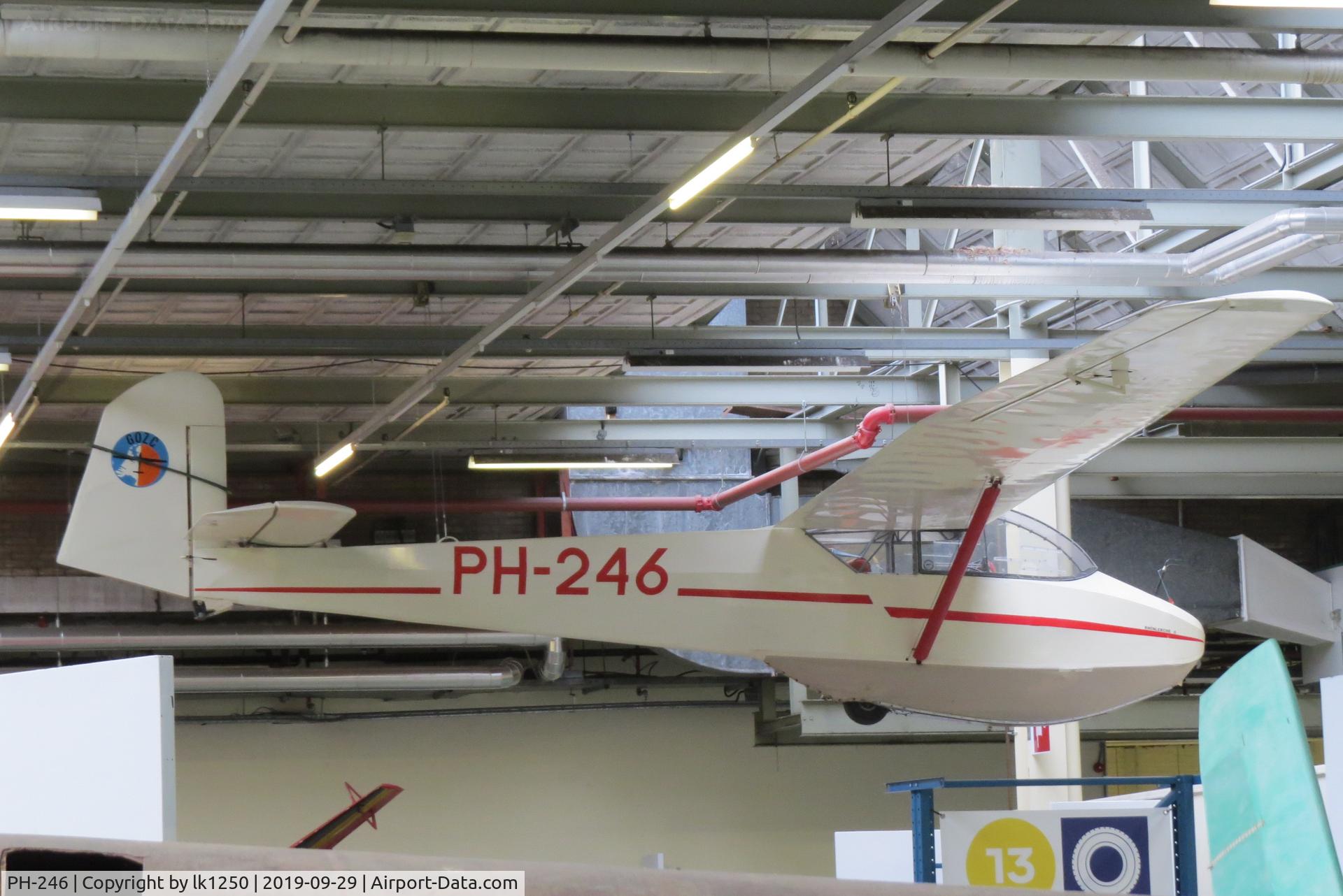 PH-246, Schleicher Ka-4 Rhonlerche II C/N 164, Currently preserved at the National Transport Museum in Nieuw Vennep Netherlands