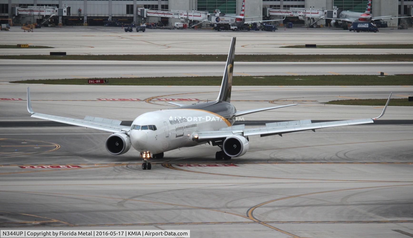 N344UP, 2011 Boeing 767-34AF C/N 37866, MIA 2016