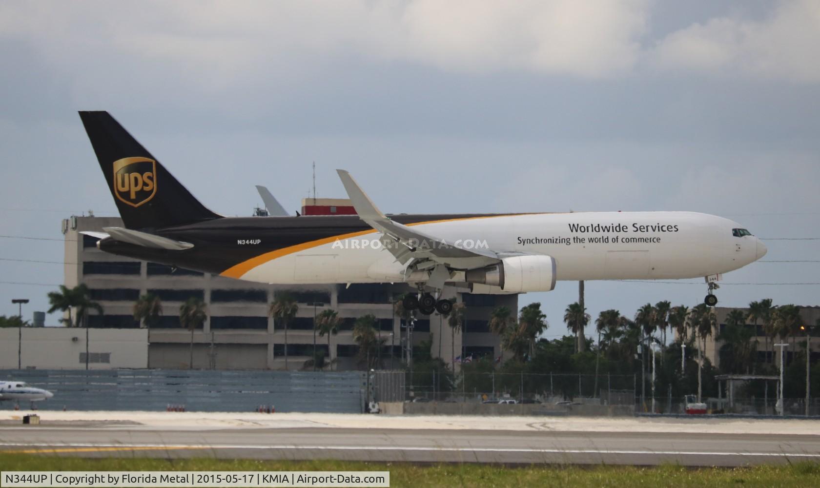 N344UP, 2011 Boeing 767-34AF C/N 37866, MIA 2015