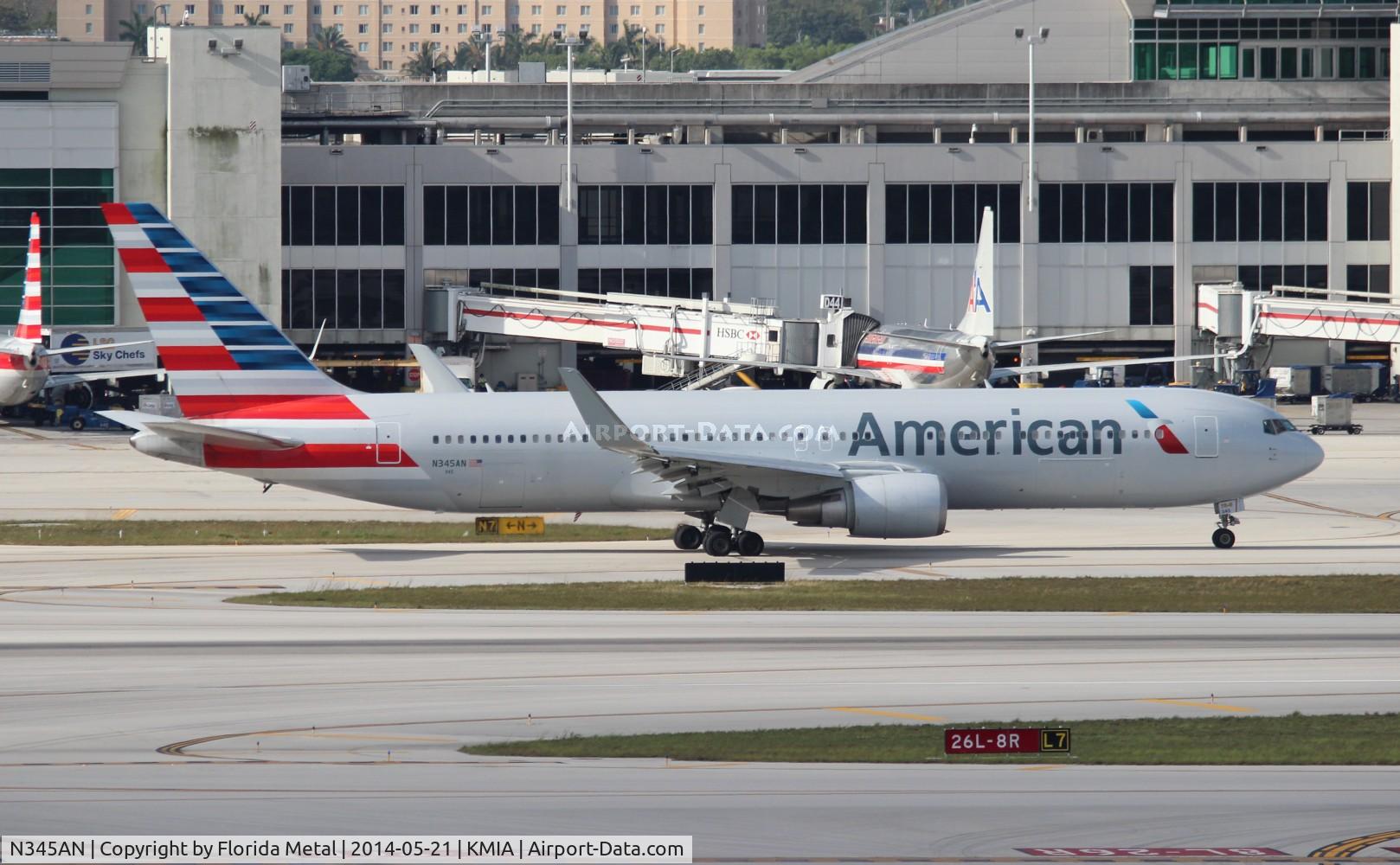 N345AN, 2003 Boeing 767-323(ER) C/N 33084, MIA 2014
