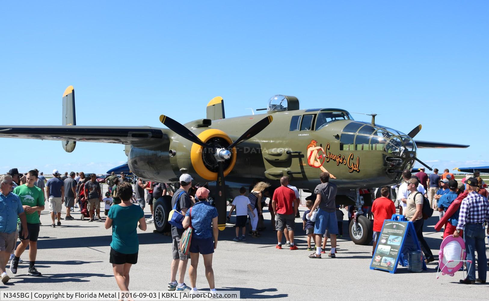 N345BG, 1944 North American TB-25N Mitchell C/N 108-47531, Cleveland 2016