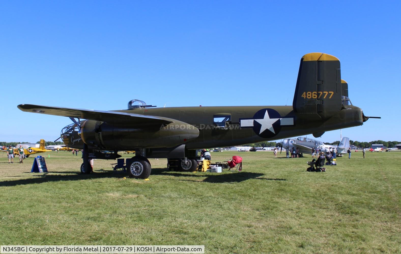N345BG, 1944 North American TB-25N Mitchell C/N 108-47531, OSH 2017