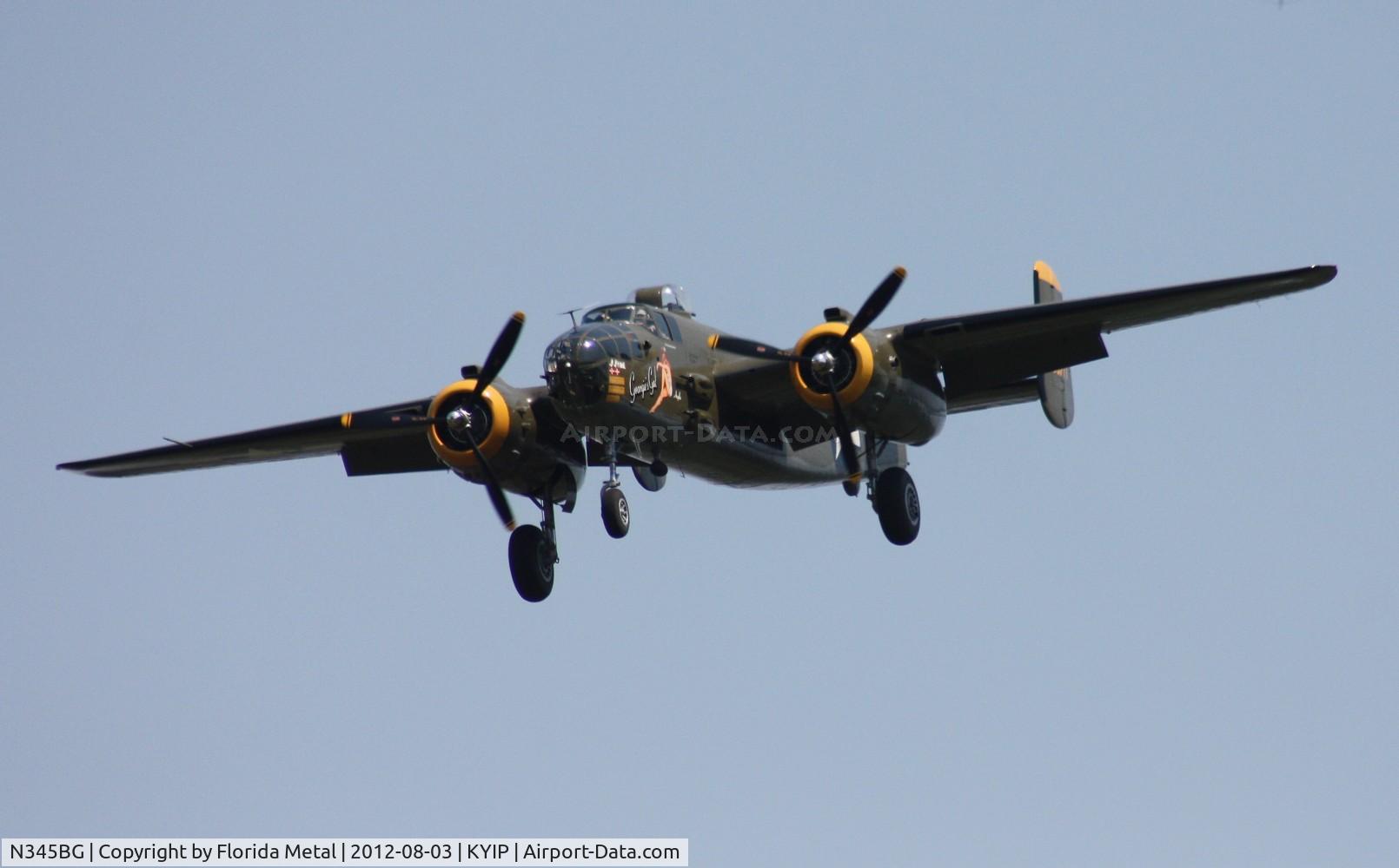 N345BG, 1944 North American TB-25N Mitchell C/N 108-47531, TOM 2012
