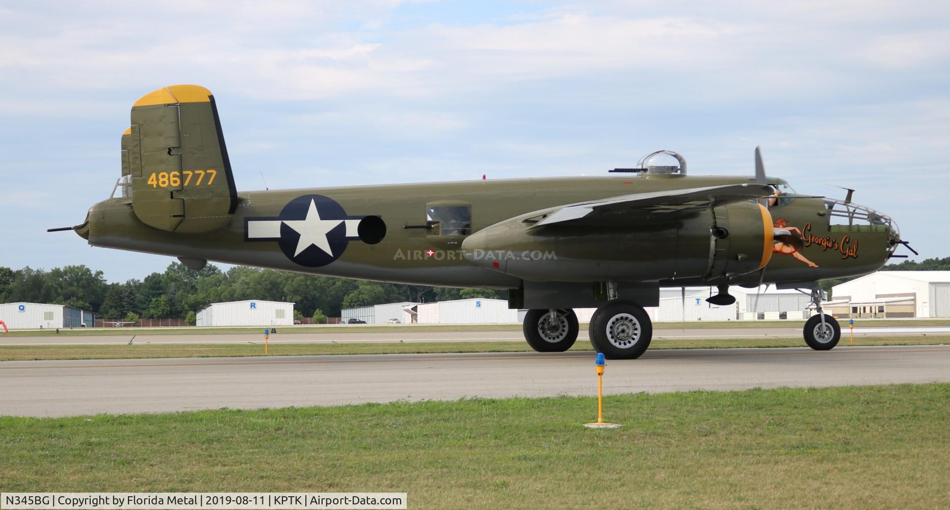 N345BG, 1944 North American TB-25N Mitchell C/N 108-47531, PTK 2019