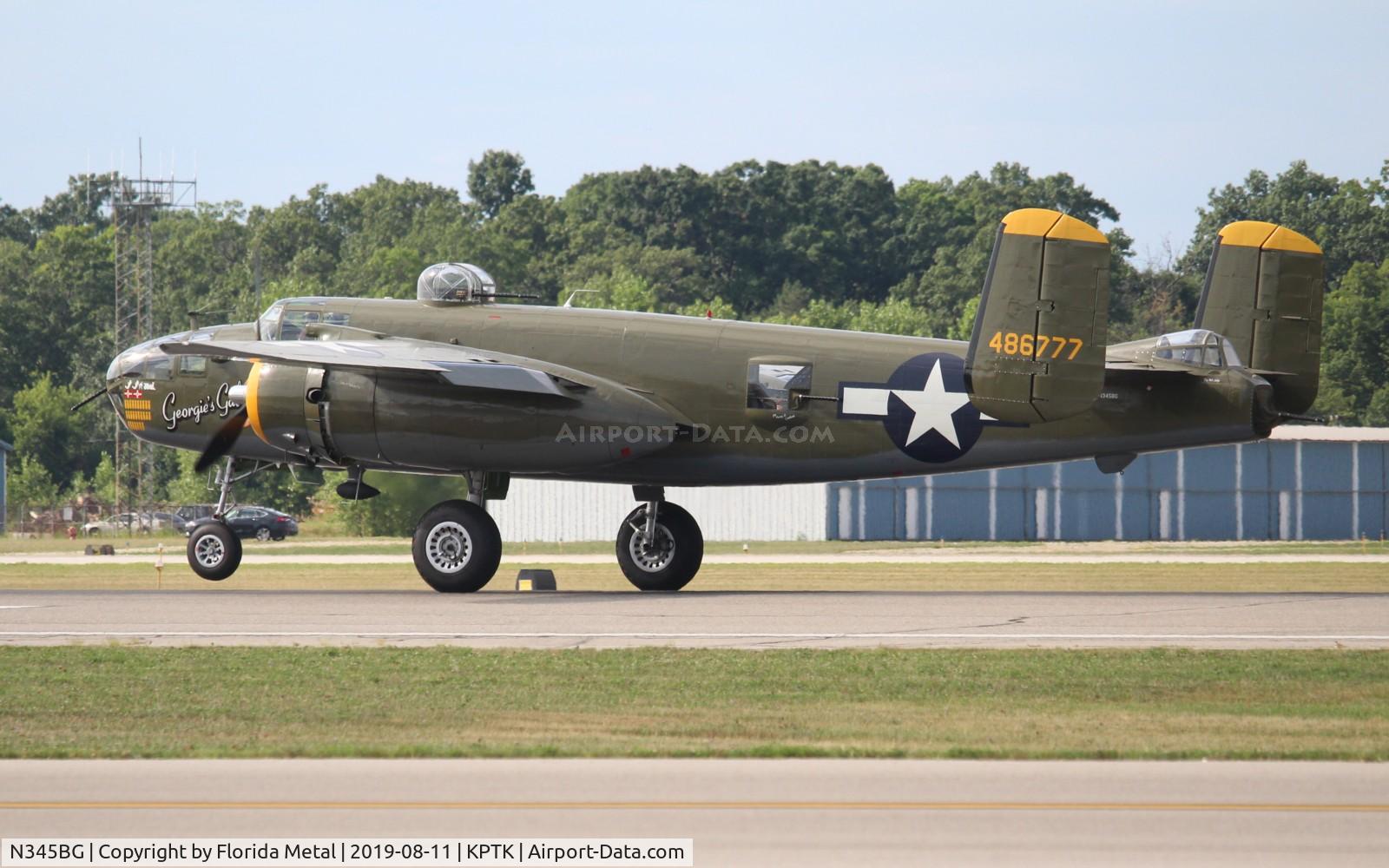 N345BG, 1944 North American TB-25N Mitchell C/N 108-47531, PTK 2019