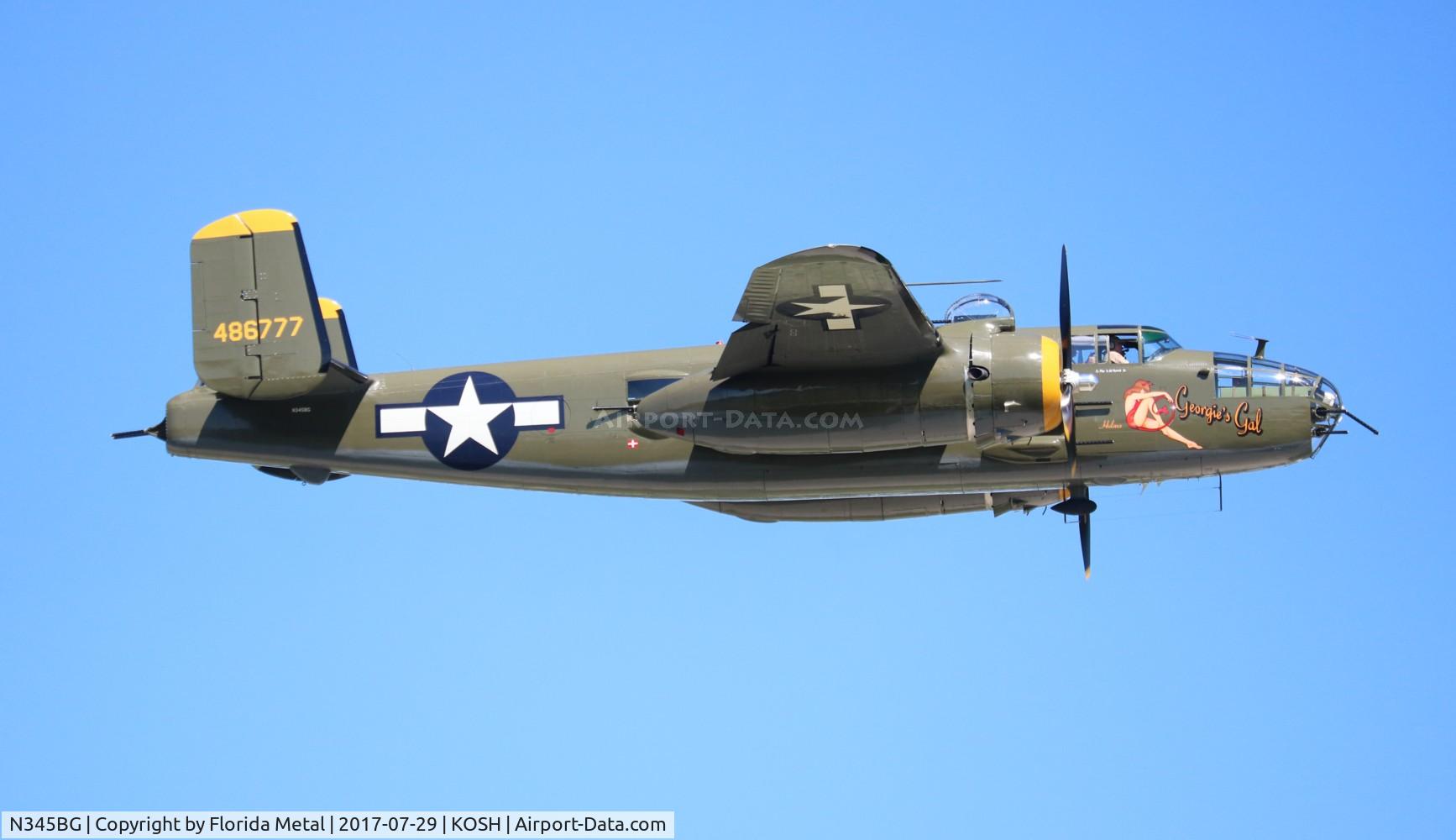 N345BG, 1944 North American TB-25N Mitchell C/N 108-47531, OSH 2017