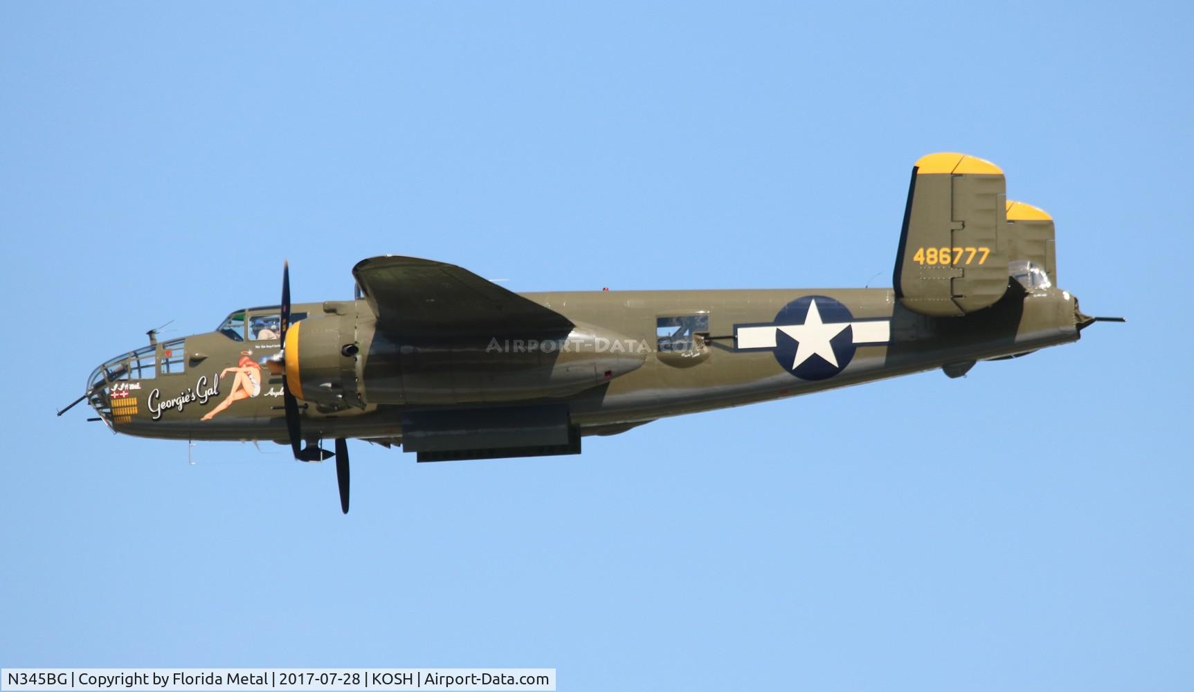 N345BG, 1944 North American TB-25N Mitchell C/N 108-47531, OSH 2017