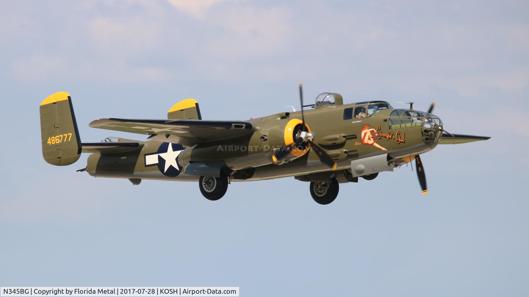 N345BG, 1944 North American TB-25N Mitchell C/N 108-47531, OSH 2017