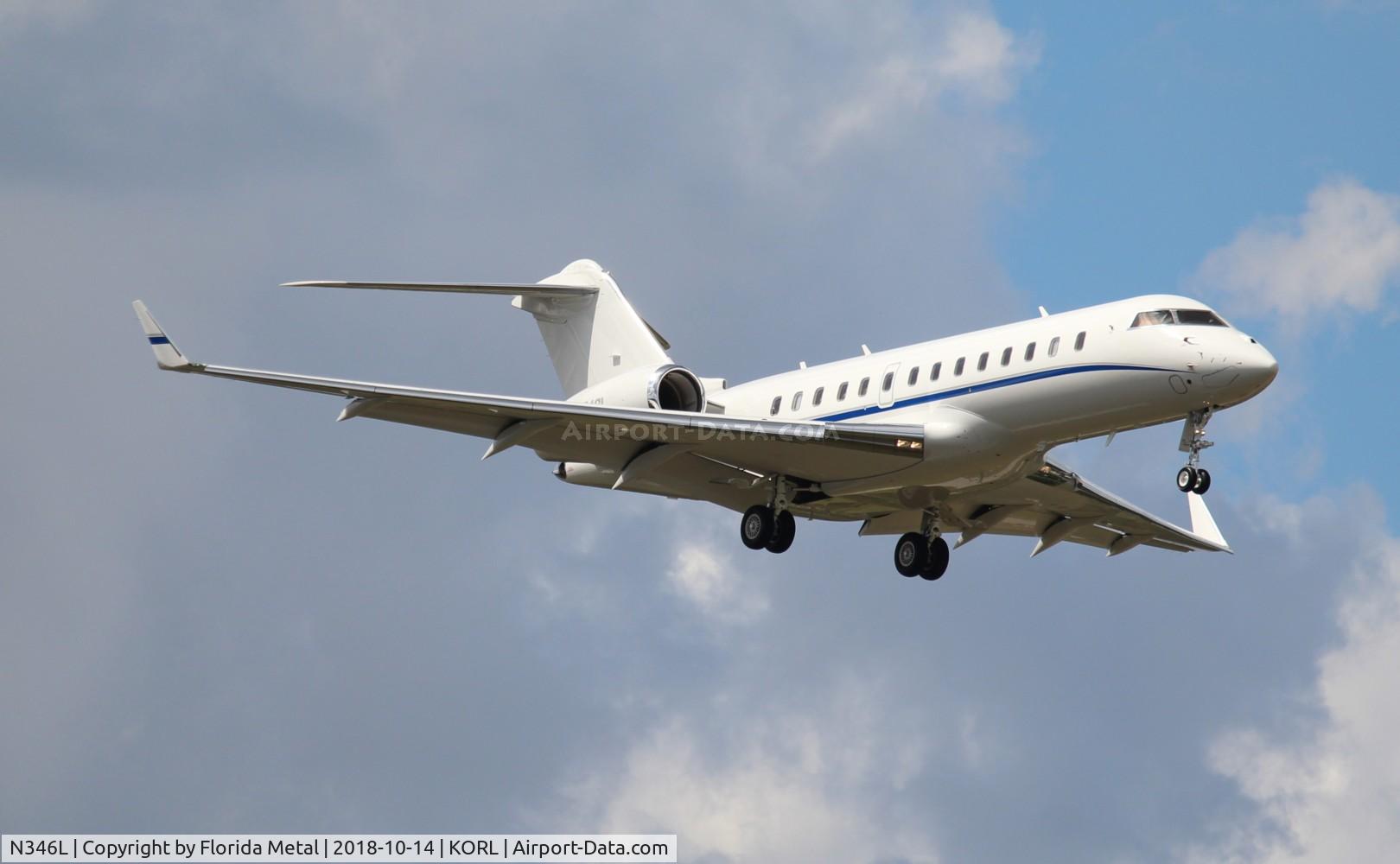 N346L, 2011 Bombardier BD-700-1A11 Global 5000 C/N 9449, NBAA 2018