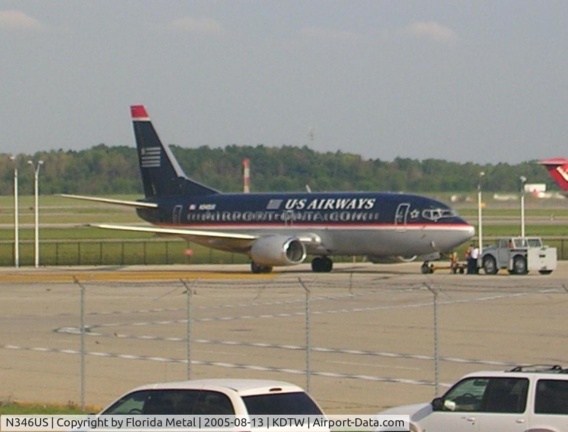 N346US, 1987 Boeing 737-301 C/N 23515, DTW 2005