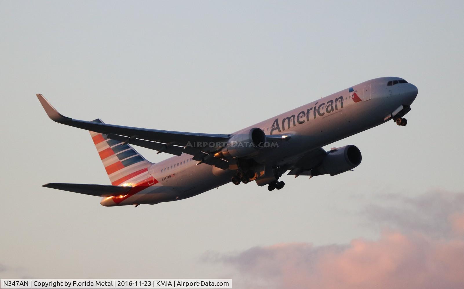 N347AN, 2003 Boeing 767-323 C/N 33086, MIA 2016