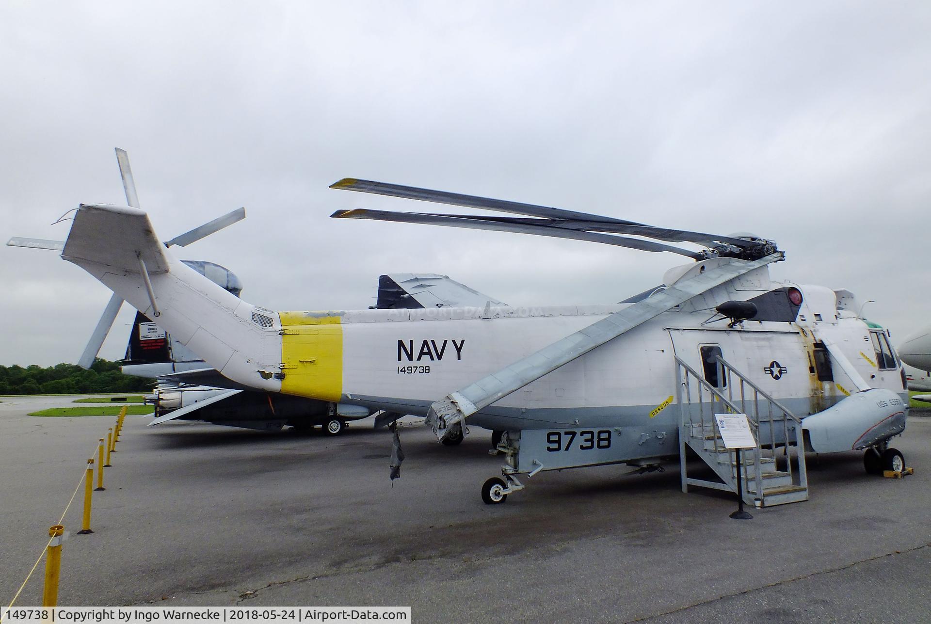 149738, Sikorsky SH-3H Sea King C/N 61155, Sikorsky SH-3H Sea King at the Hickory Aviation Museum, Hickory NC