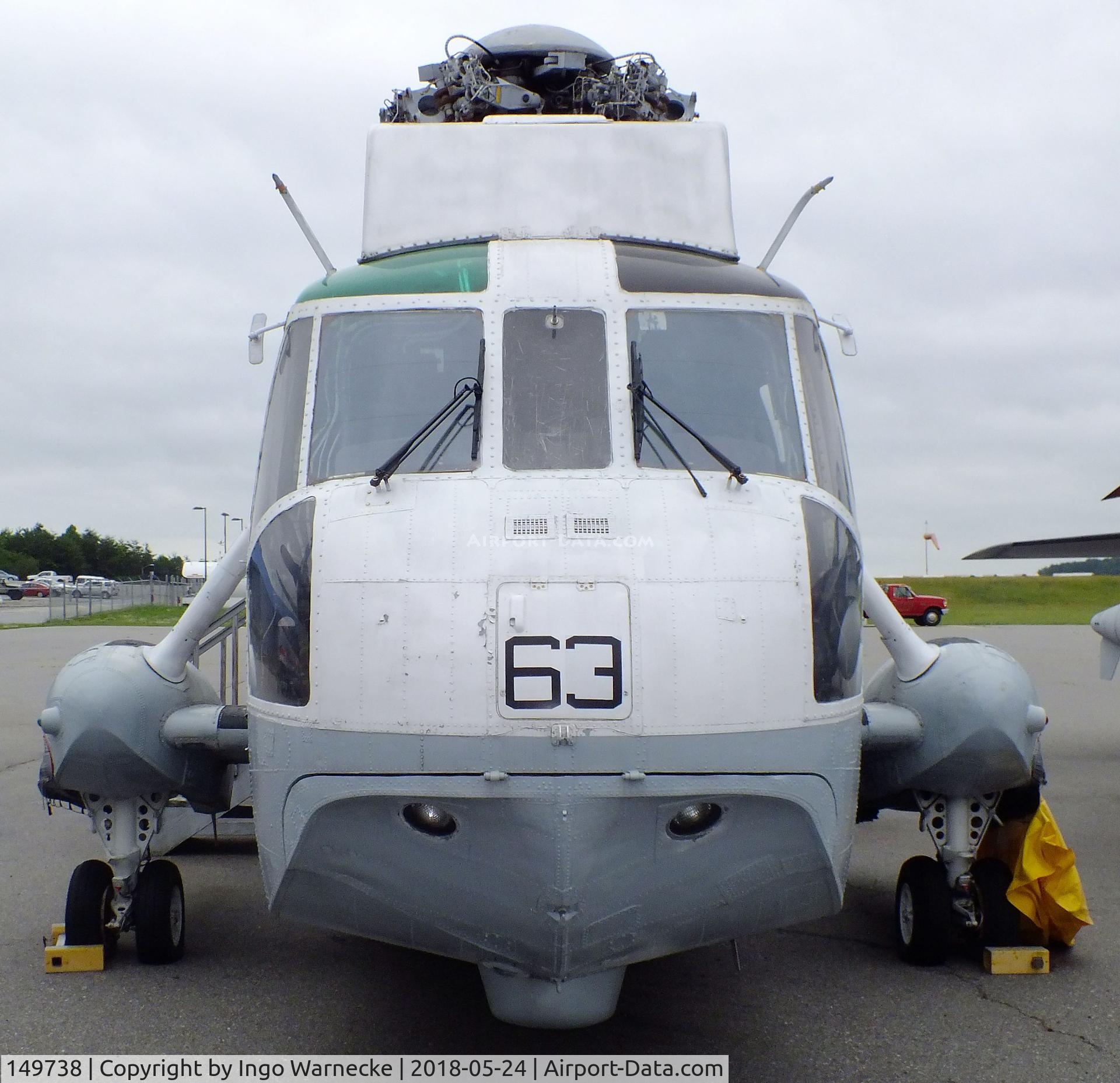 149738, Sikorsky SH-3H Sea King C/N 61155, Sikorsky SH-3H Sea King at the Hickory Aviation Museum, Hickory NC