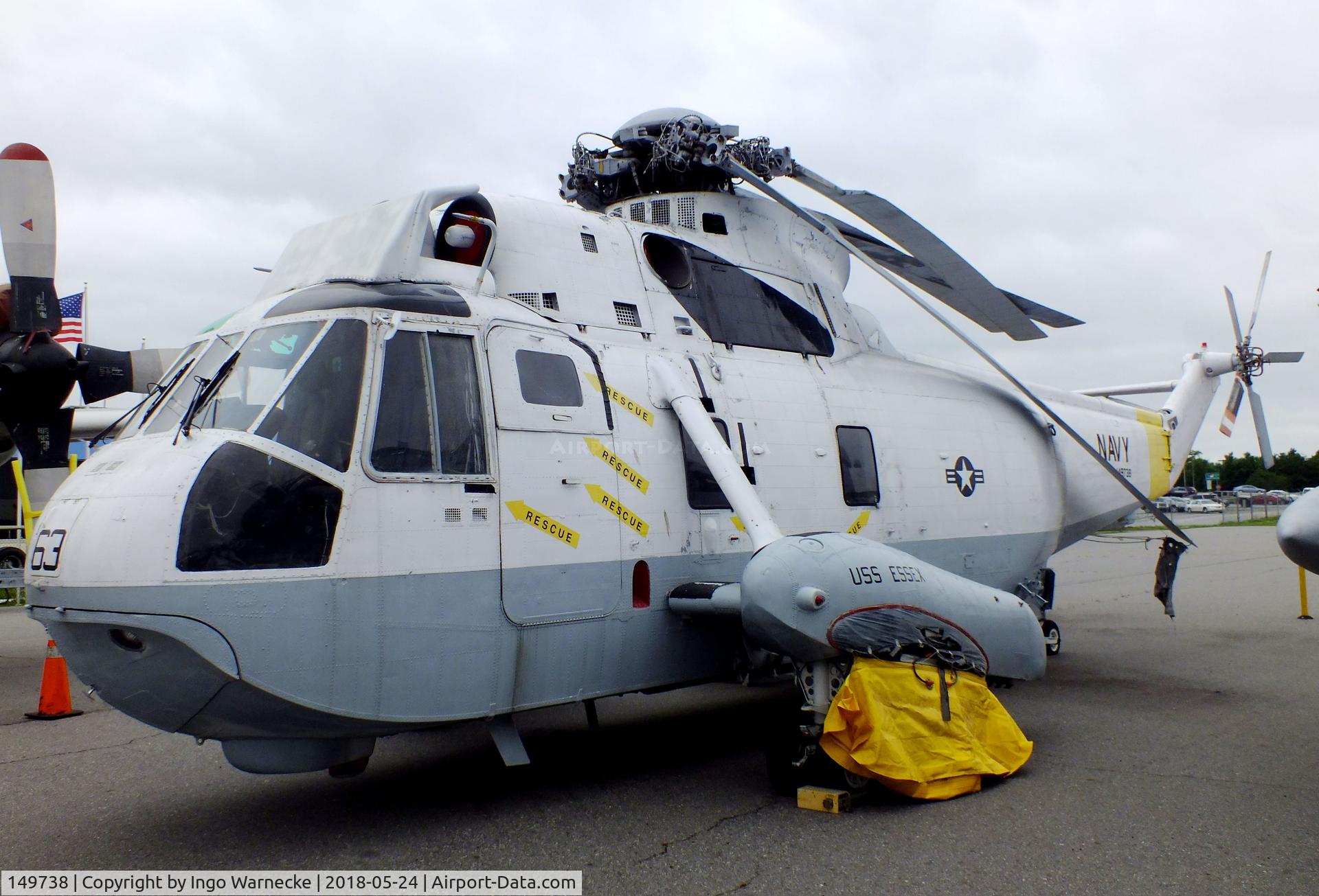 149738, Sikorsky SH-3H Sea King C/N 61155, Sikorsky SH-3H Sea King at the Hickory Aviation Museum, Hickory NC