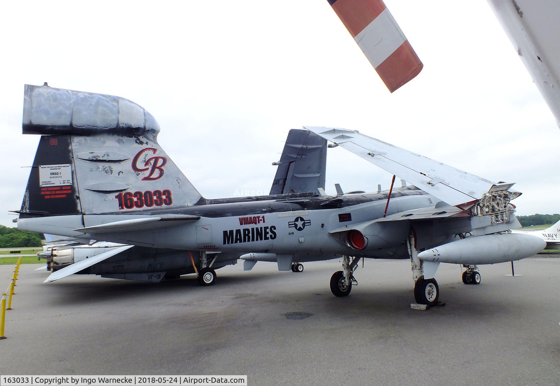 163033, Grumman EA-6B-115-GR Prowler C/N P-126, Grumman EA-6B Prowler at the Hickory Aviation Museum, Hickory NC