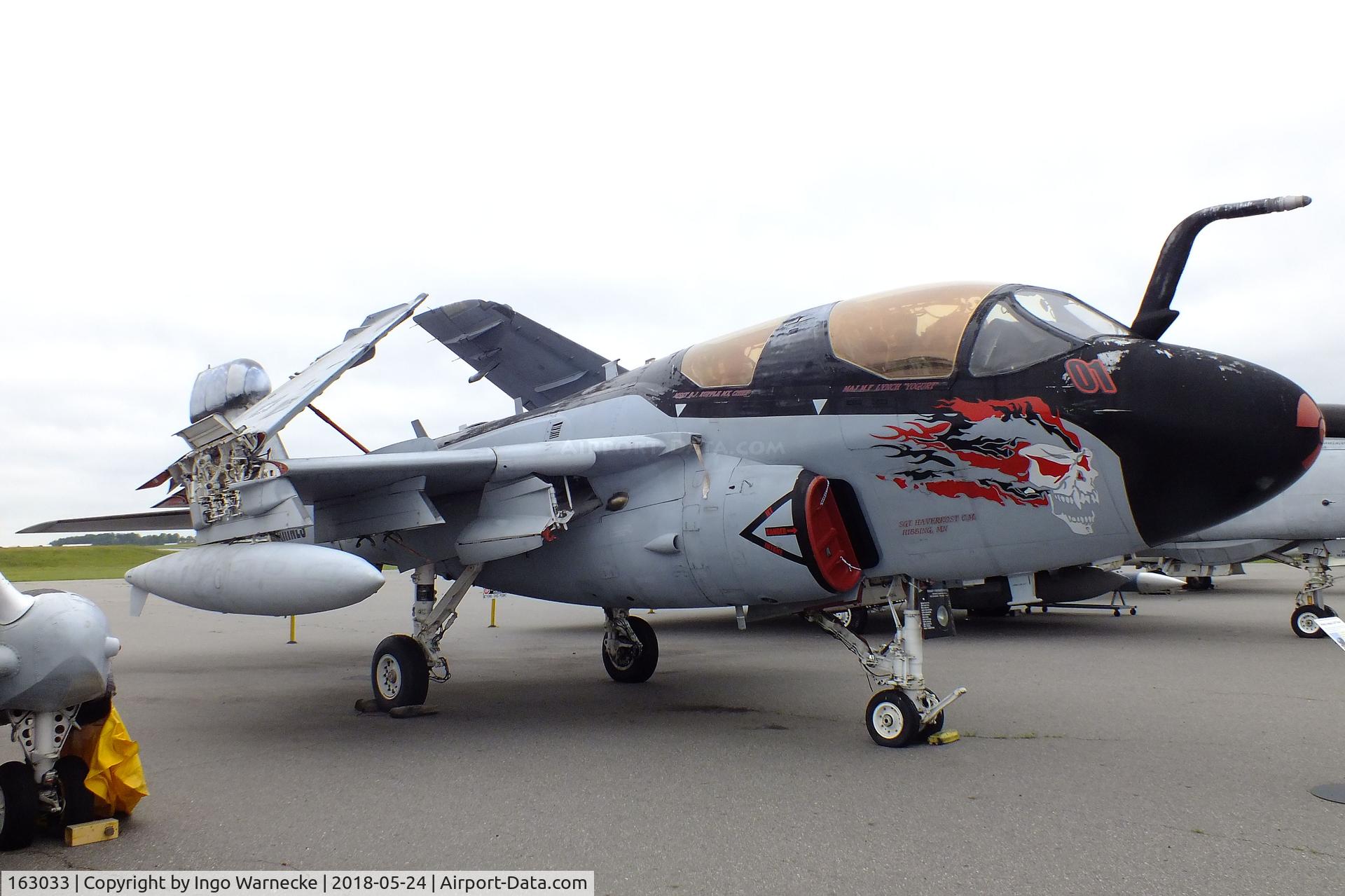 163033, Grumman EA-6B-115-GR Prowler C/N P-126, Grumman EA-6B Prowler at the Hickory Aviation Museum, Hickory NC