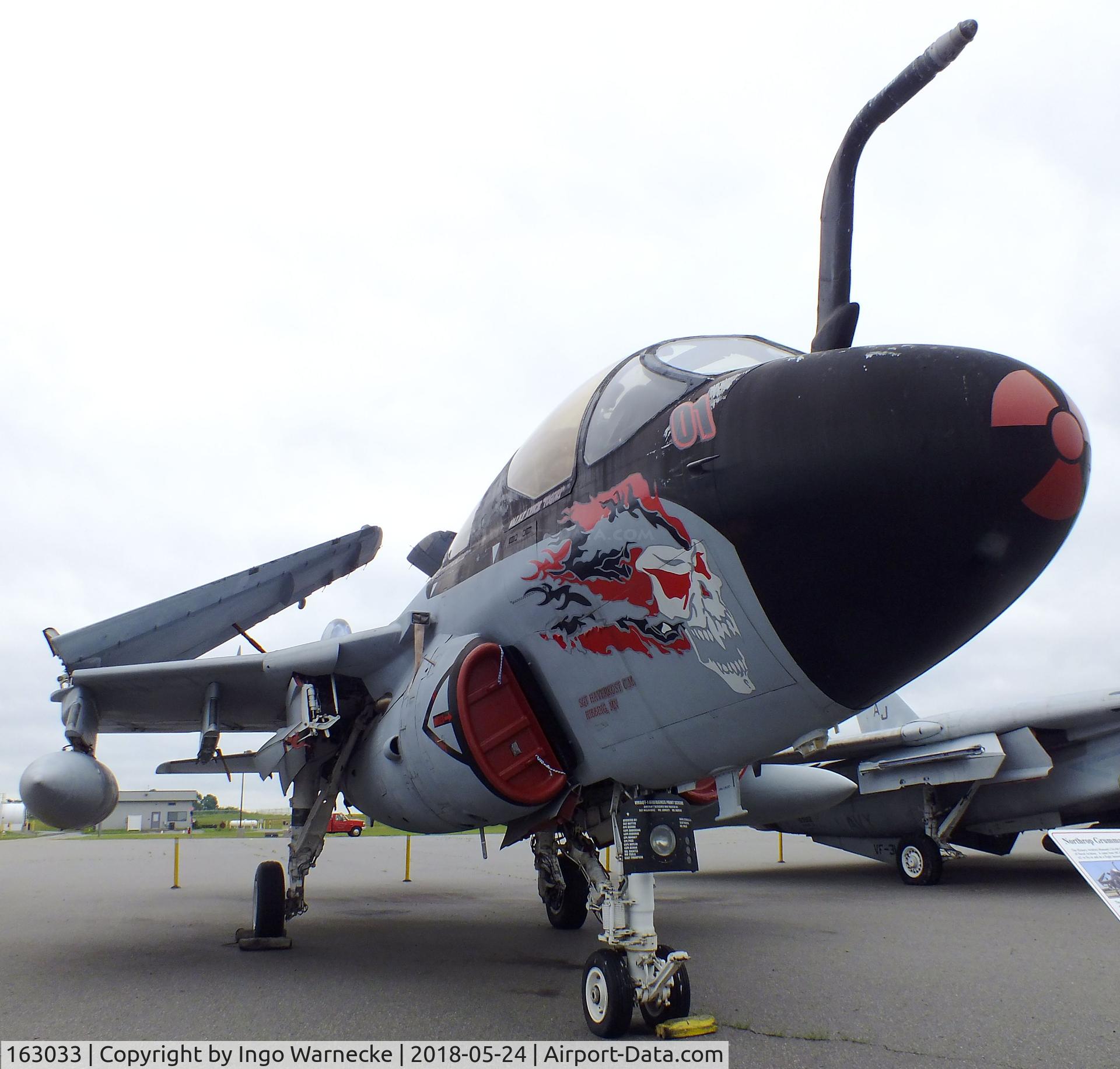 163033, Grumman EA-6B-115-GR Prowler C/N P-126, Grumman EA-6B Prowler at the Hickory Aviation Museum, Hickory NC