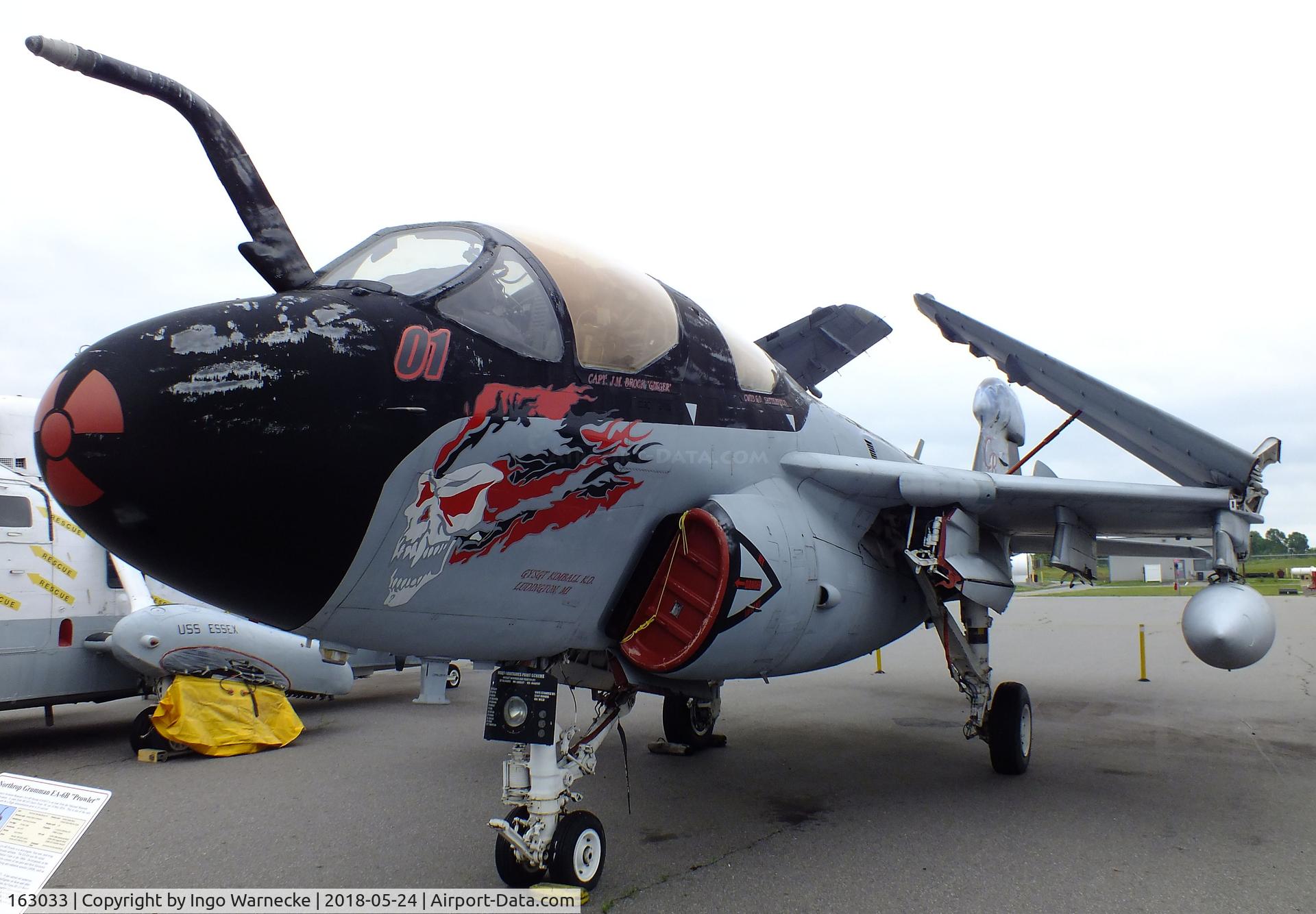 163033, Grumman EA-6B-115-GR Prowler C/N P-126, Grumman EA-6B Prowler at the Hickory Aviation Museum, Hickory NC