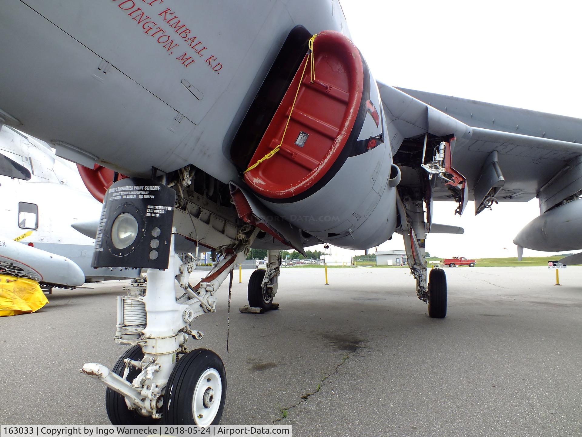 163033, Grumman EA-6B-115-GR Prowler C/N P-126, Grumman EA-6B Prowler at the Hickory Aviation Museum, Hickory NC