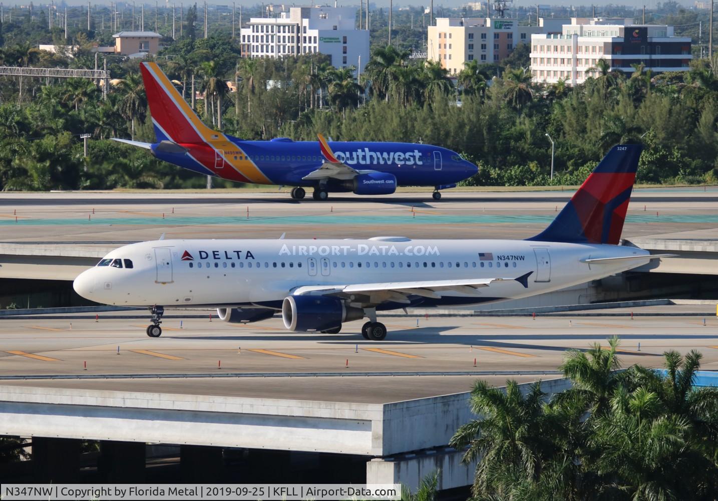 N347NW, 1993 Airbus A320-212 C/N 408, FLL 2019
