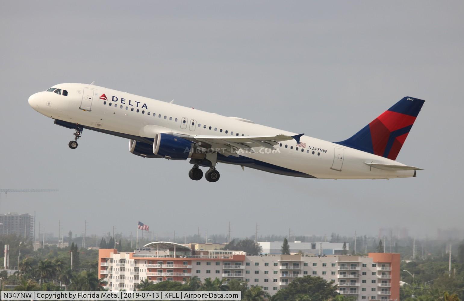 N347NW, 1993 Airbus A320-212 C/N 408, FLL 2019