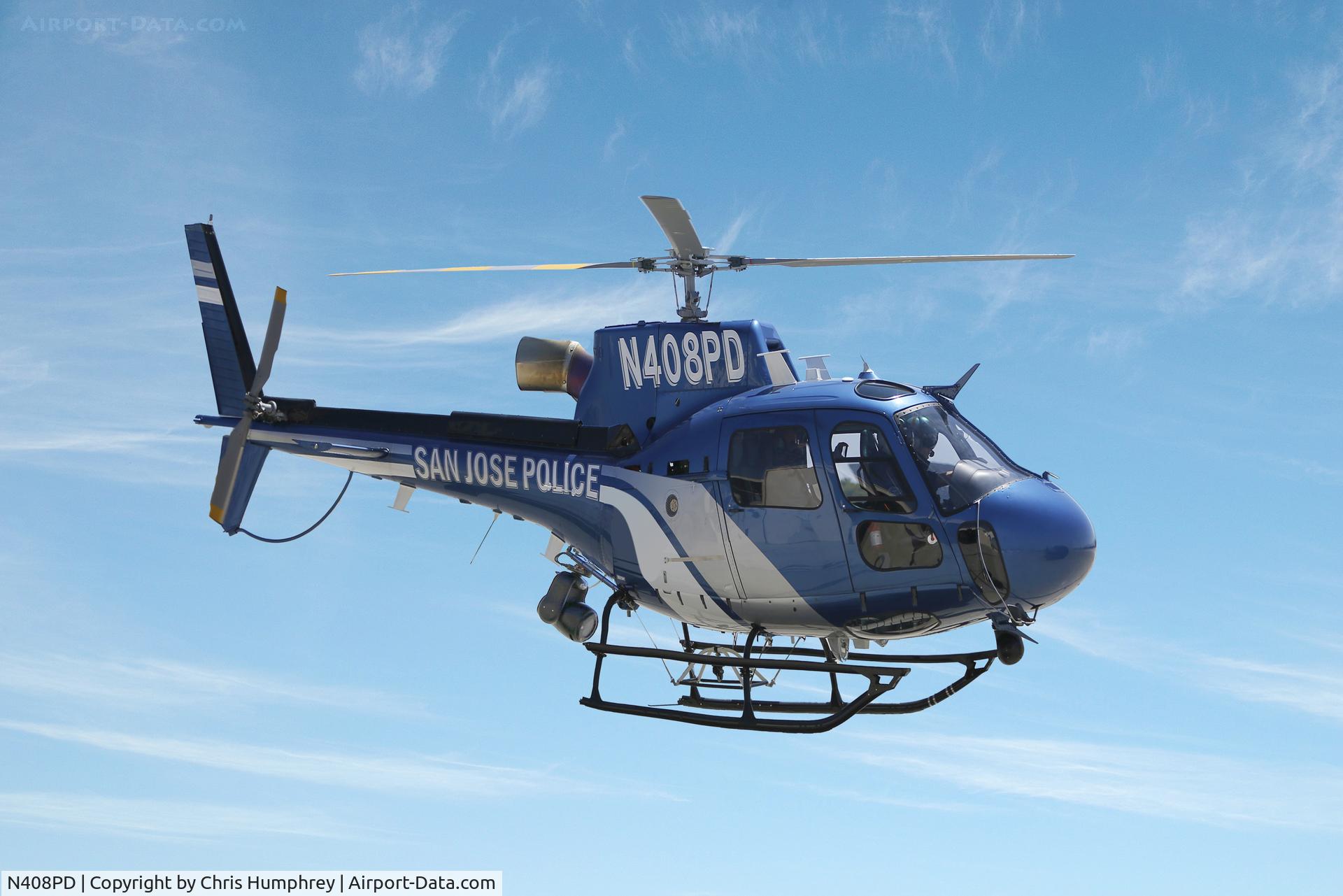 N408PD, 2017 Airbus Helicopters AS-350B-3 Ecureuil C/N 8459, San Jose Police Helicopter photo illustration
