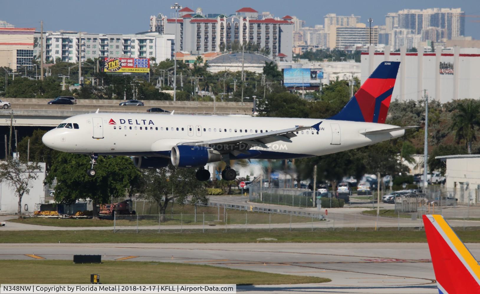 N348NW, 1993 Airbus A320-212 C/N 410, FLL 2018