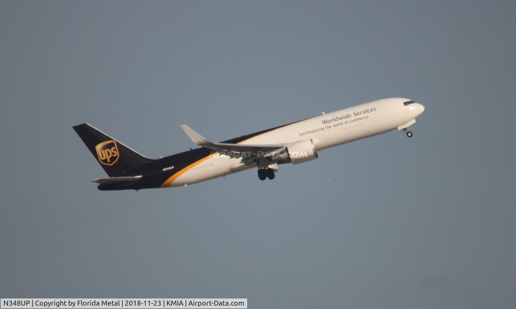 N348UP, 2012 Boeing 767-34A/ER C/N 37872, MIA 2018
