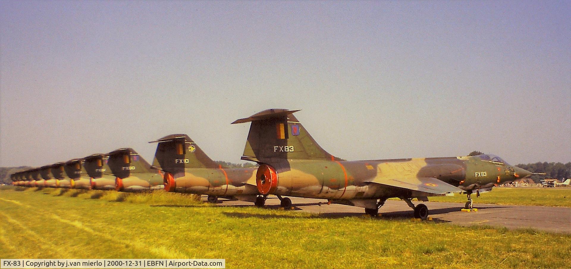 FX-83, 1965 Lockheed F-104G Starfighter C/N 683-9141, Stored at Koksijde, Belgium scan slide