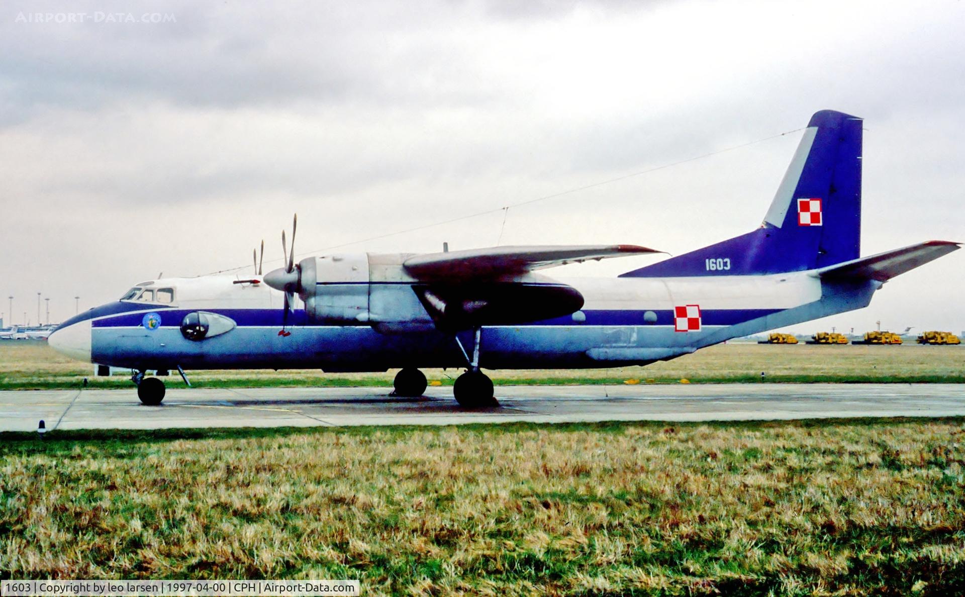 1603, 1973 Antonov An-26 C/N 1603, Copenhagen april 1997
