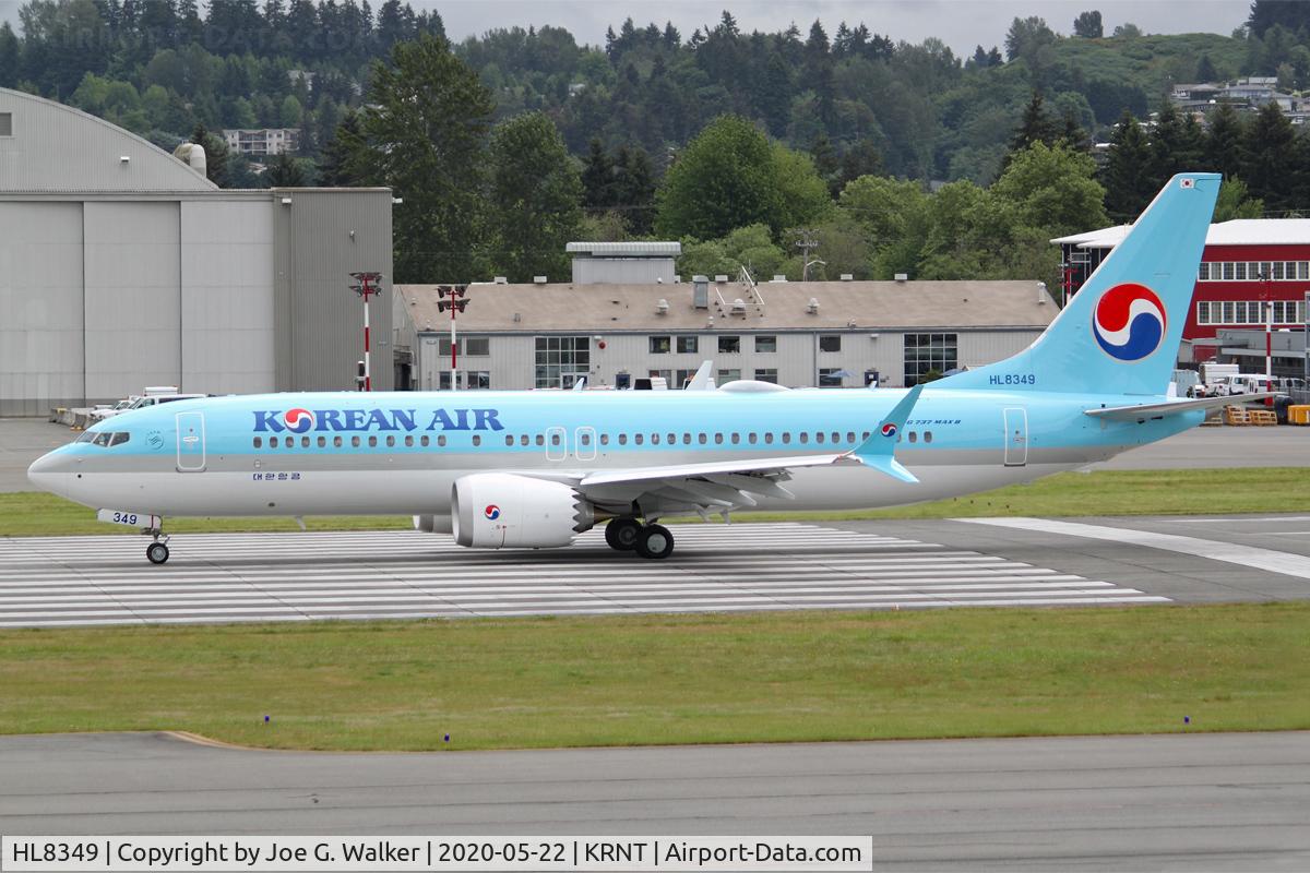 HL8349, 2019 Boeing 737-8 MAX C/N 63437, Korean Air 737MAX8 seen departing for long term storage in VCV.