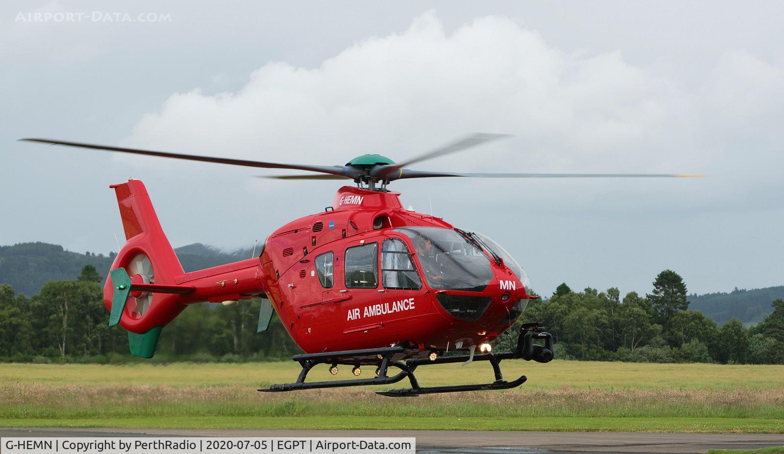 G-HEMN, 2012 Eurocopter EC-135T-2+ C/N 1070, The relief HLE79 aircraft departing Perth