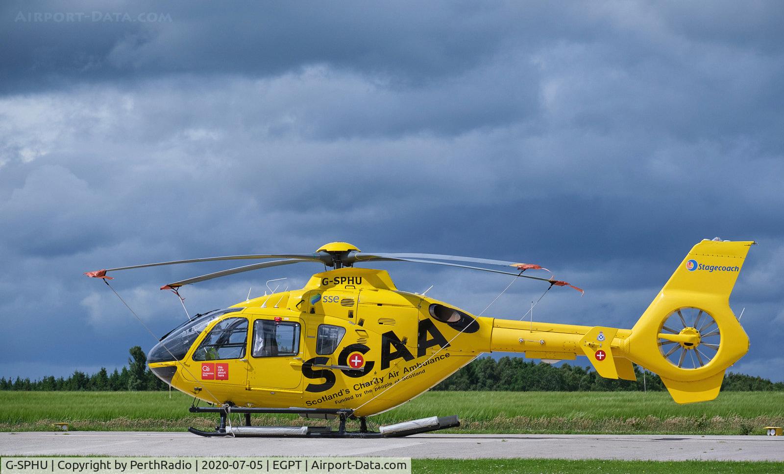G-SPHU, 2002 Eurocopter EC-135T-2 C/N 0245, The relief aircraft for HLE76