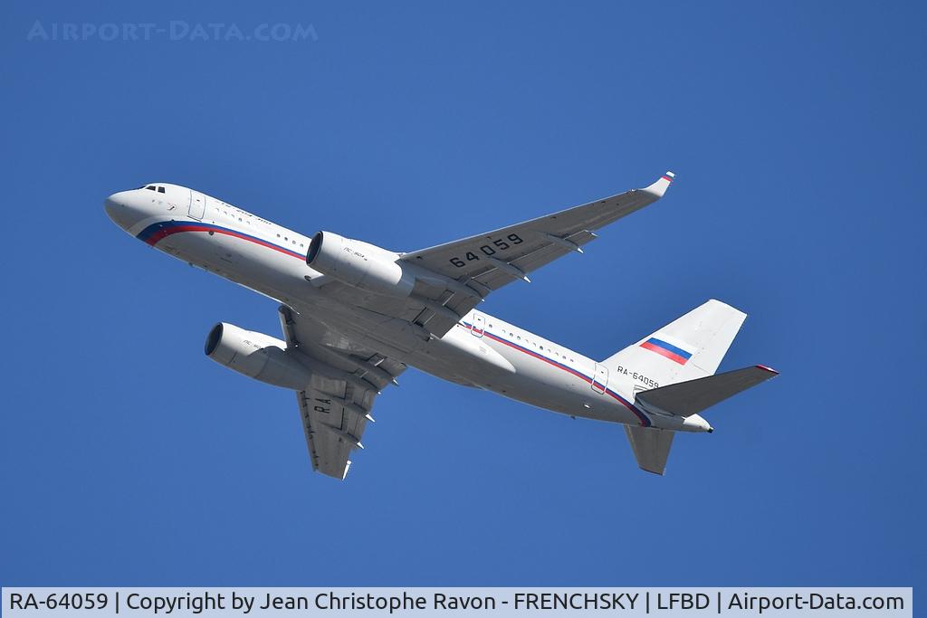 RA-64059, 2012 Tupolev Tu-204-300 C/N 64059, Rossiya - Special Flight Squadron RSD079 level 50 after take off runway 05