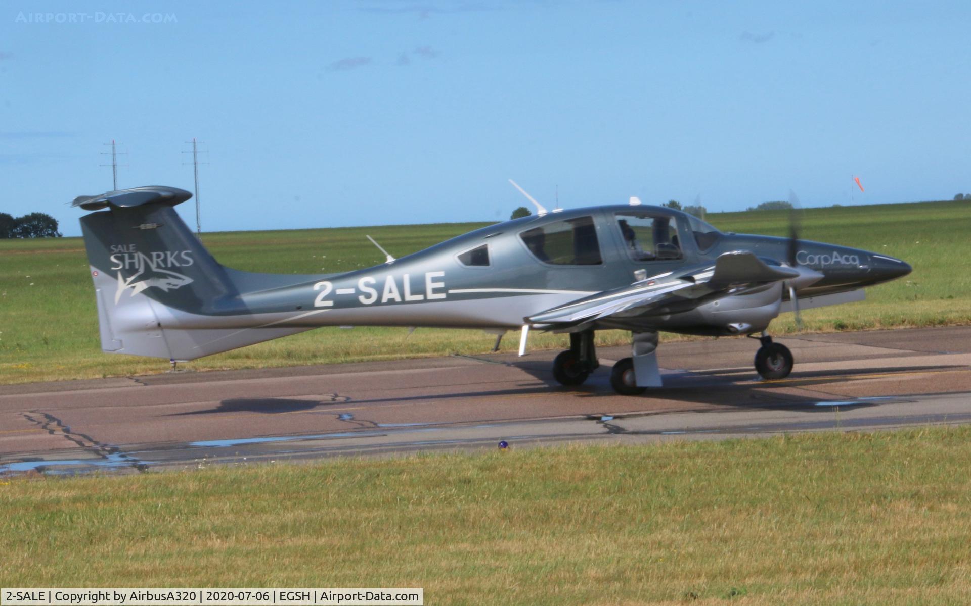 2-SALE, 2017 Diamond DA-62 C/N 62.069, Departing Norwich