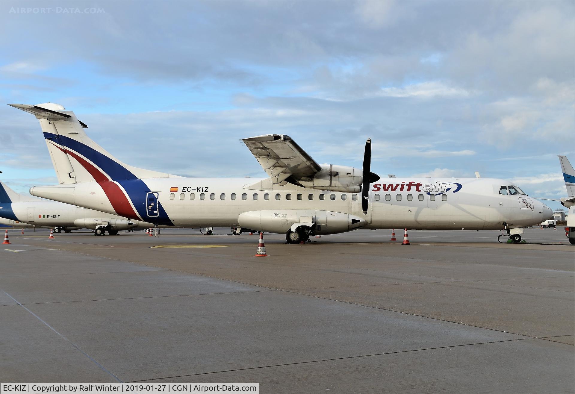 EC-KIZ, 1990 ATR 72-202 C/N 204, ATR 72-202 - W3 SWT Swiftair - 204 - EC-KIZ - 27.01.2019 - CGN
