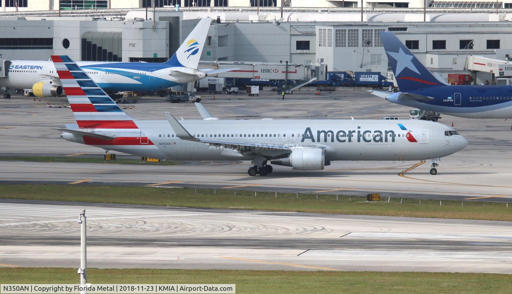 N350AN, 2003 Boeing 767-323/ER C/N 33089, MIA 2018